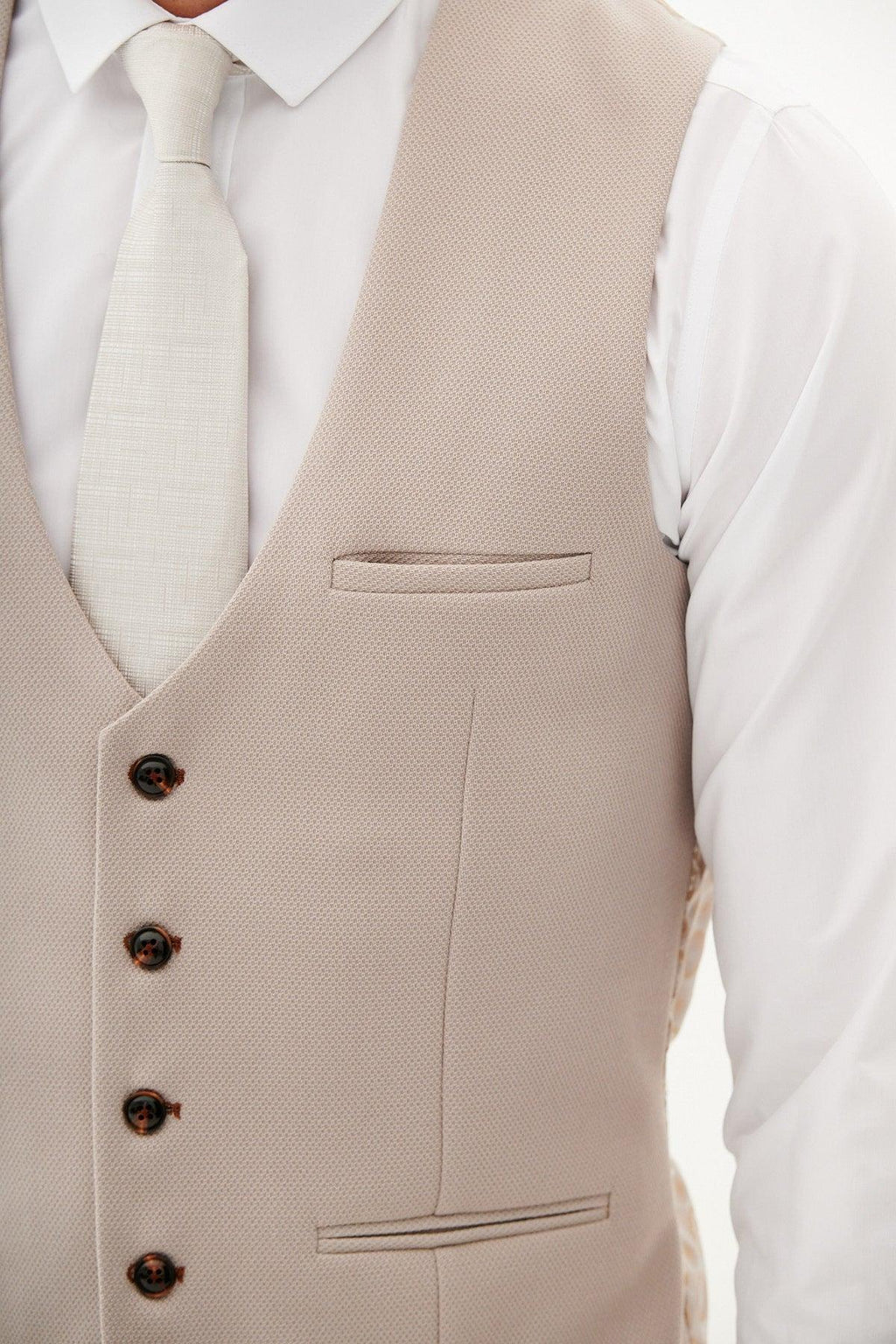 Marc Darcy HM5 Waistcoat - Stone