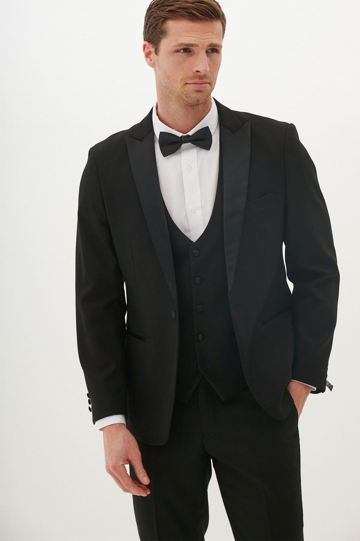 Marc Darcy Dalton Dinner Suit Blazer - Black