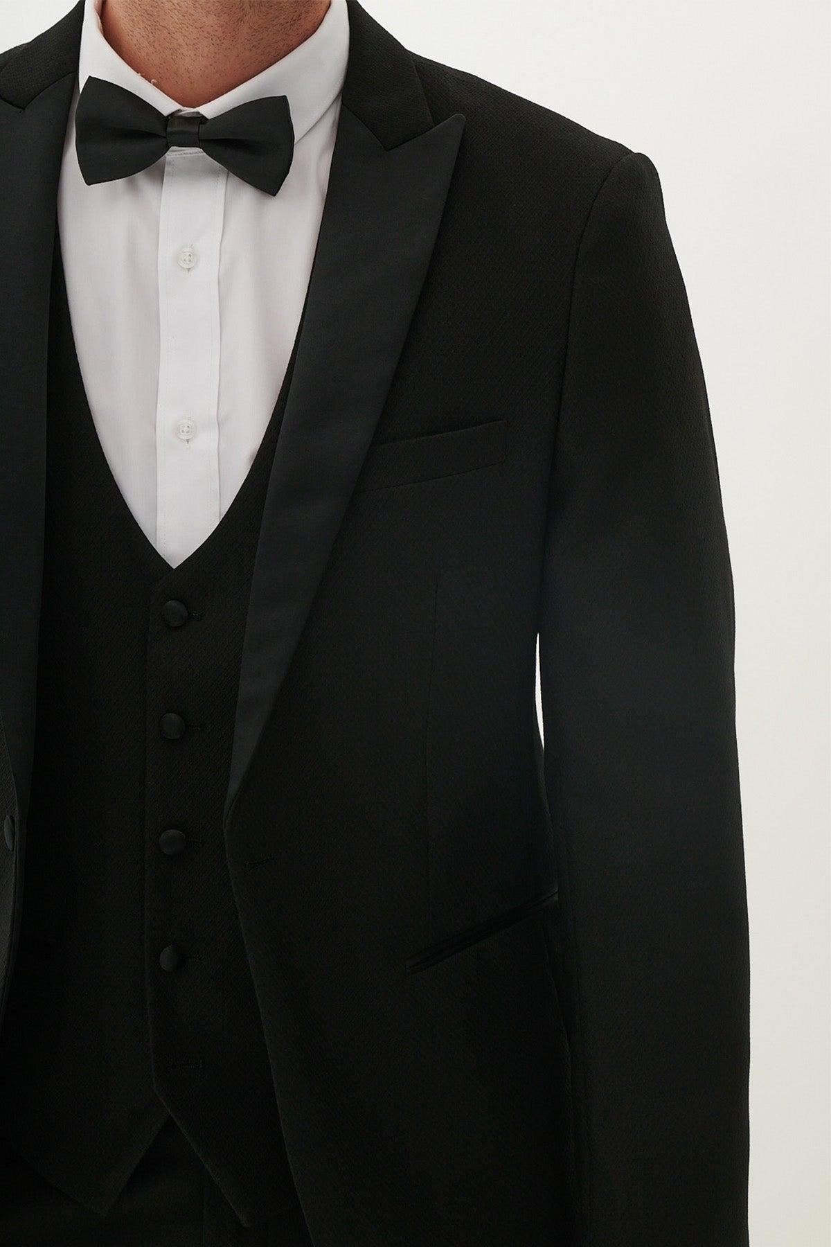 Marc Darcy Dalton Dinner Suit Blazer - Black