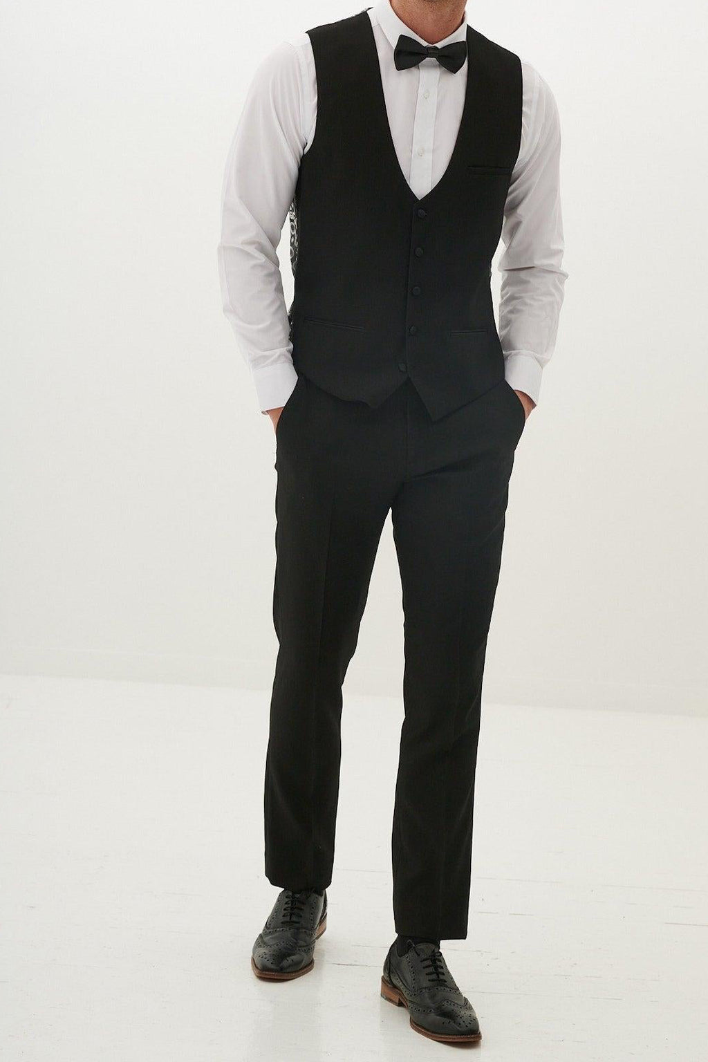 Marc Darcy Dalton Waistcoat - Black