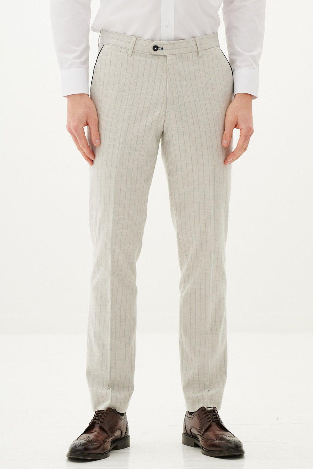 Marc Darcy Grant Trousers - Stone