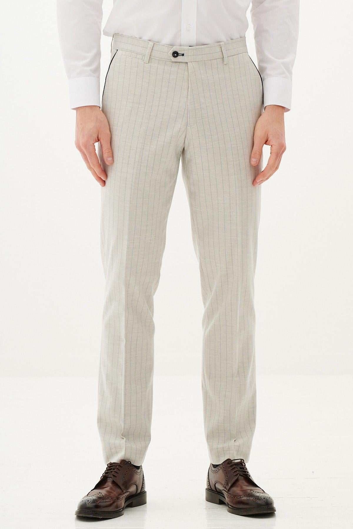 Marc Darcy Grant Trousers - Stone