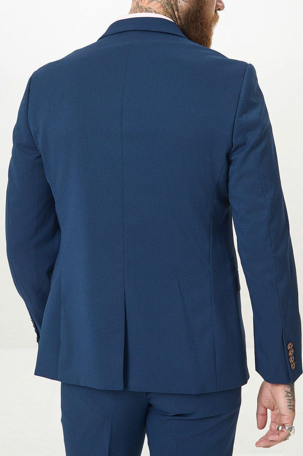Marc Darcy Max Three Piece Suit - Royal Blue