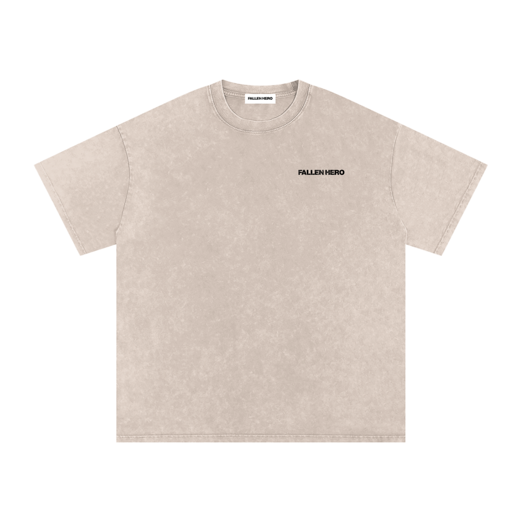 Snow Washed Oversized Cotton T-Shirt ( Pre Order 7-10 Working Days )