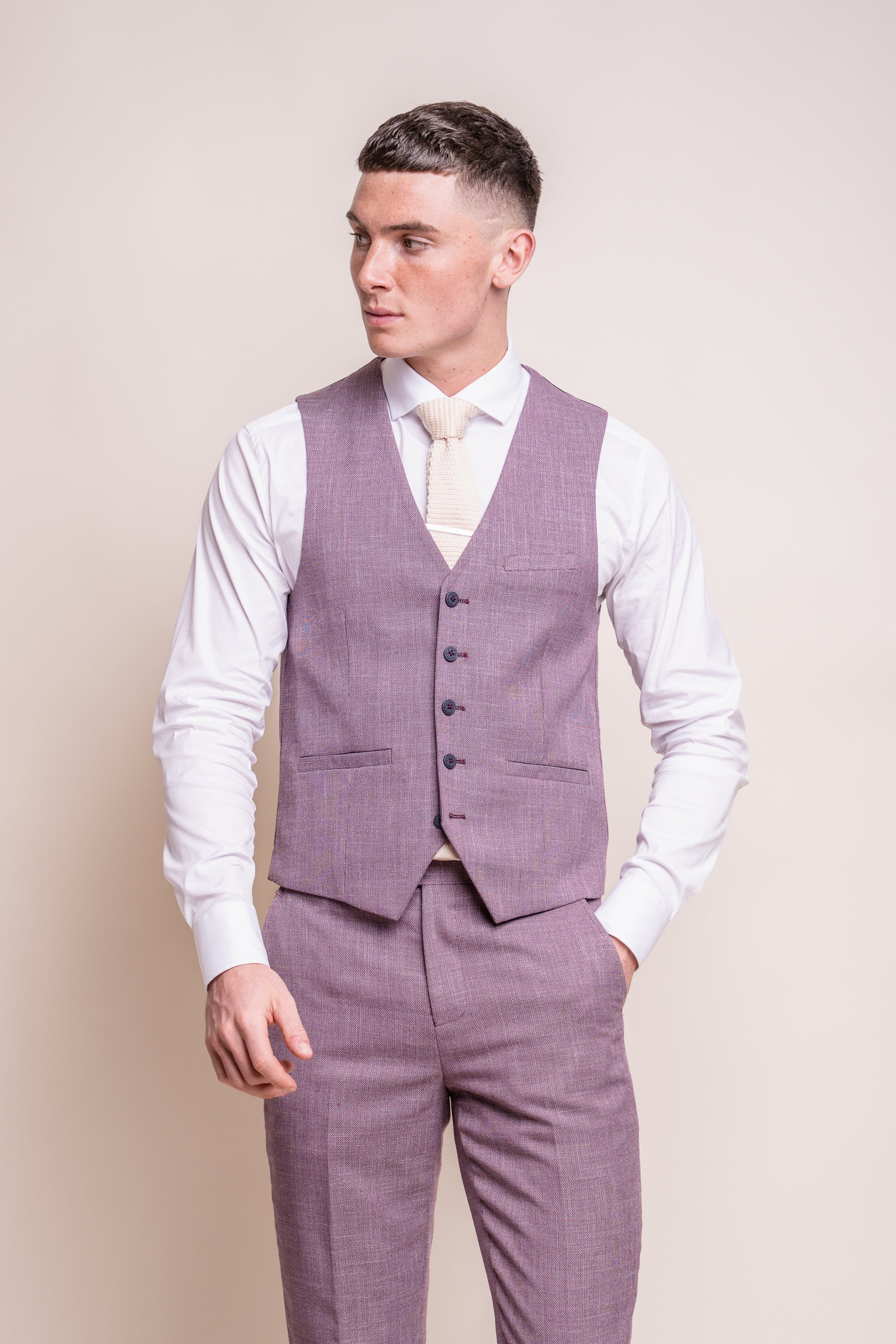 Cavani Miami Three Piece Suit - Lilac