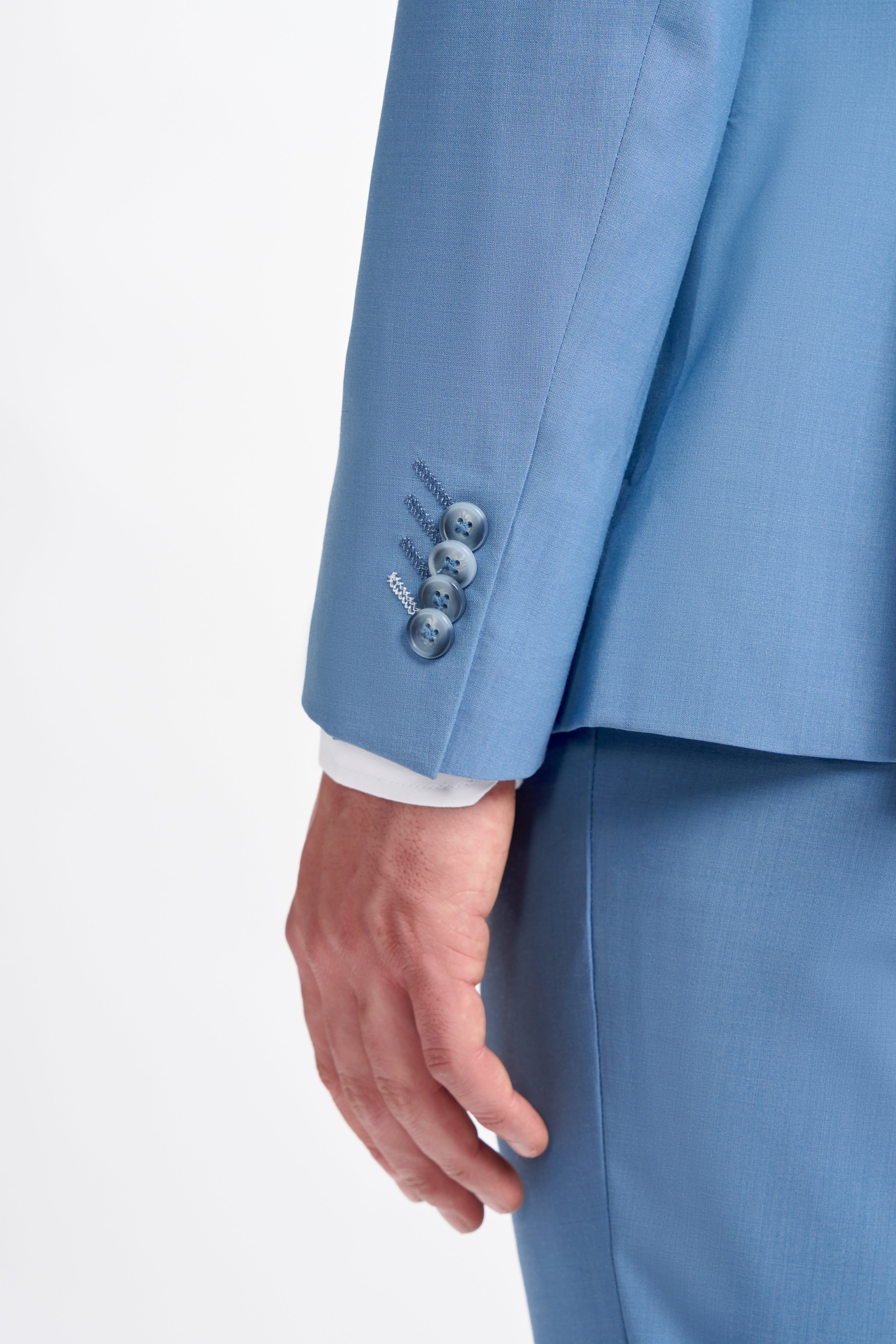 Cavani Bond Two Piece Double Breasted Suit - Ocean Blue