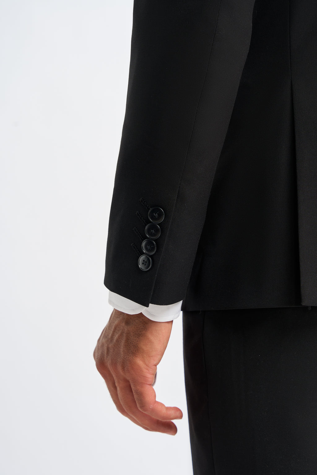 Cavani Malibu Suit with Single Breasted Waistcoat- Black