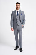 Cavani Bond Three Piece Single Breasted Suit - Puppy Tooth