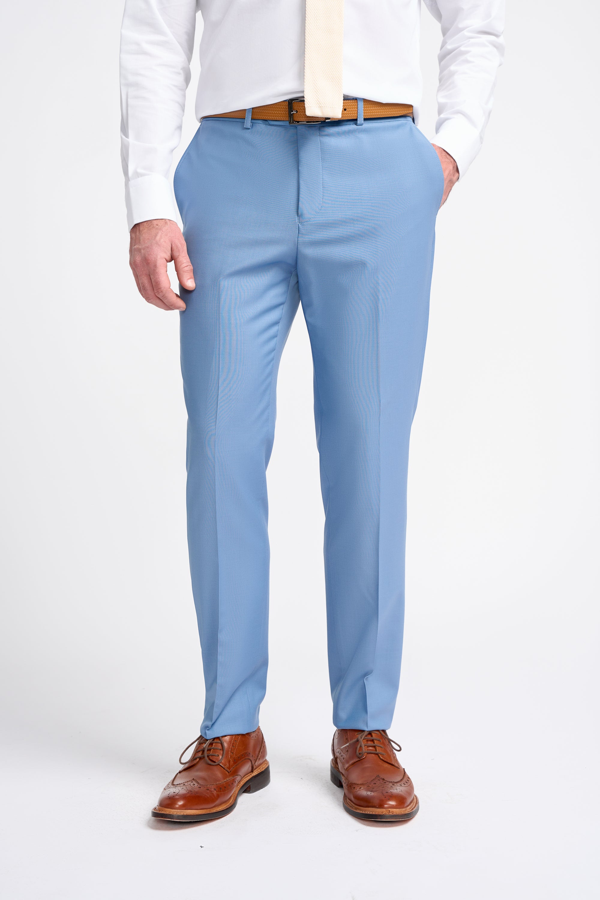 Cavani Bond Three Piece Single Breasted Suit - Ocean Blue