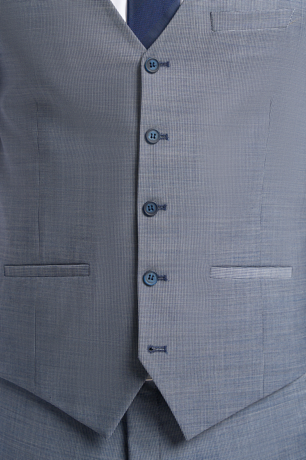 Cavani Bond Three Piece Single Breasted Suit - Puppy Tooth
