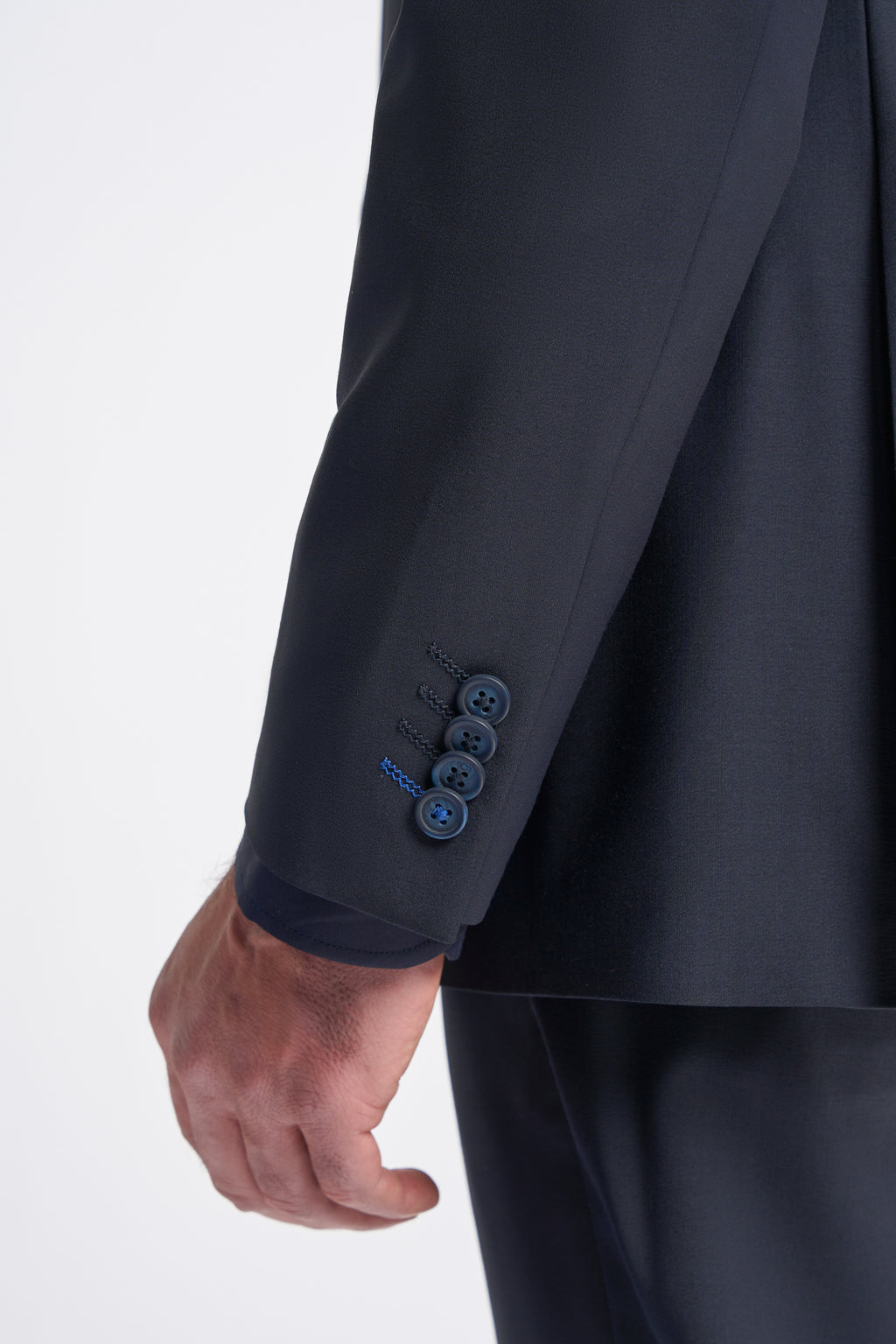 Cavani Bond Two Piece Double Breasted Suit - Midnight Navy
