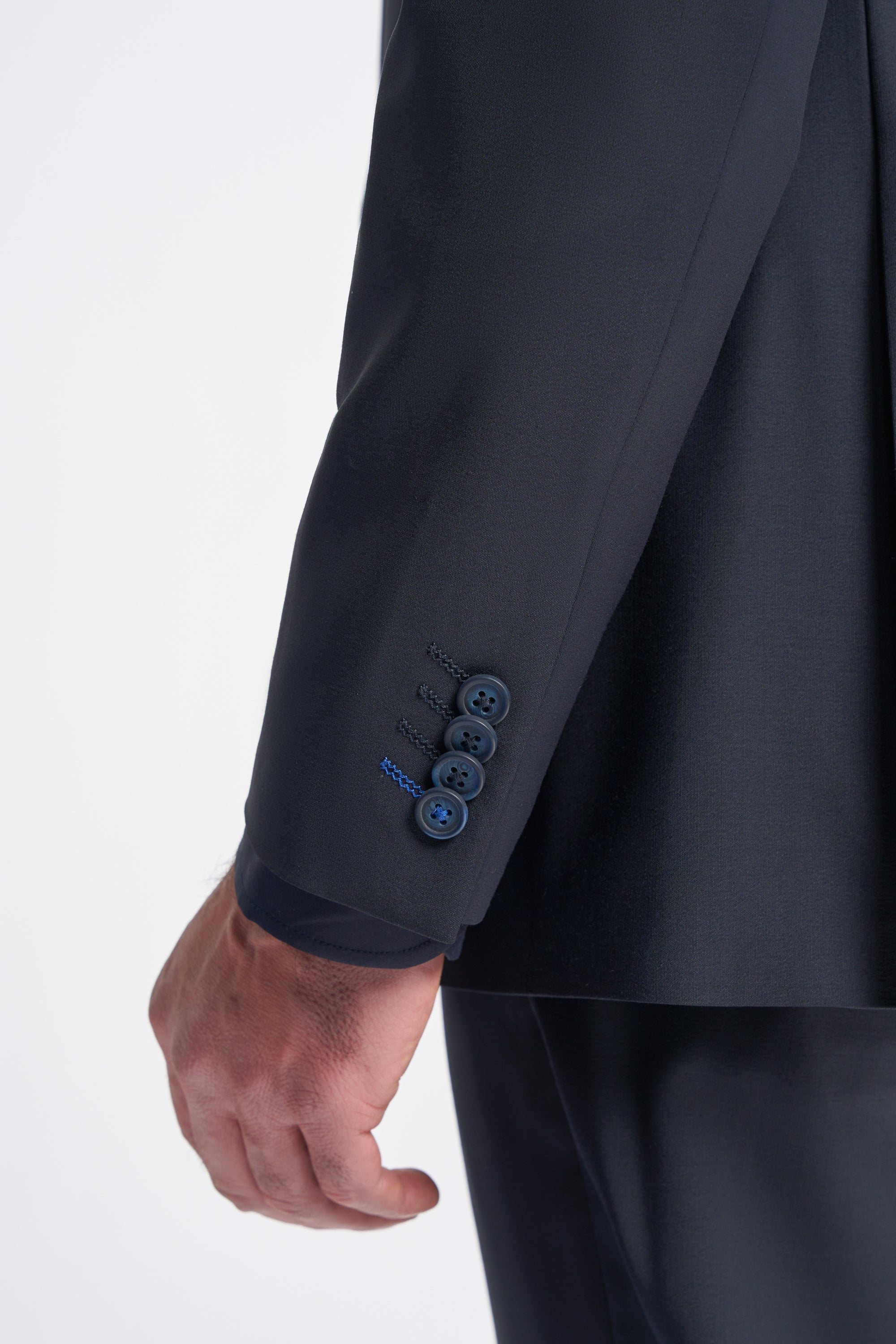Cavani Bond Two Piece Double Breasted Suit - Midnight Navy
