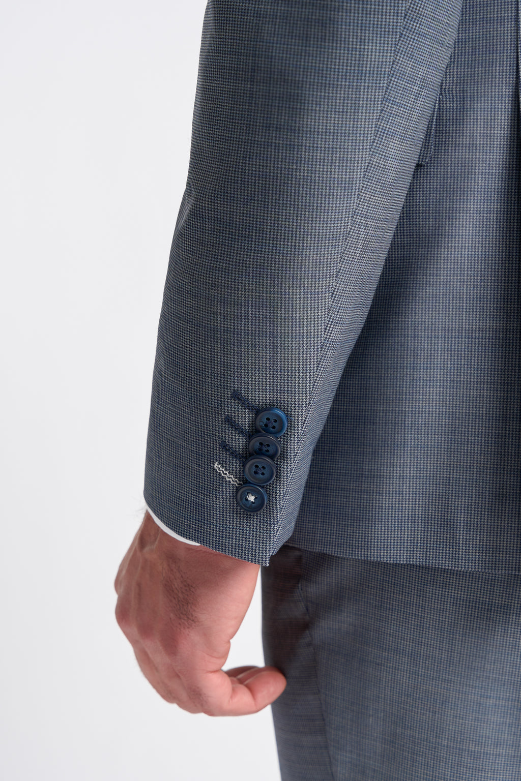Cavani Bond Three Piece Single Breasted Suit - Puppy Tooth