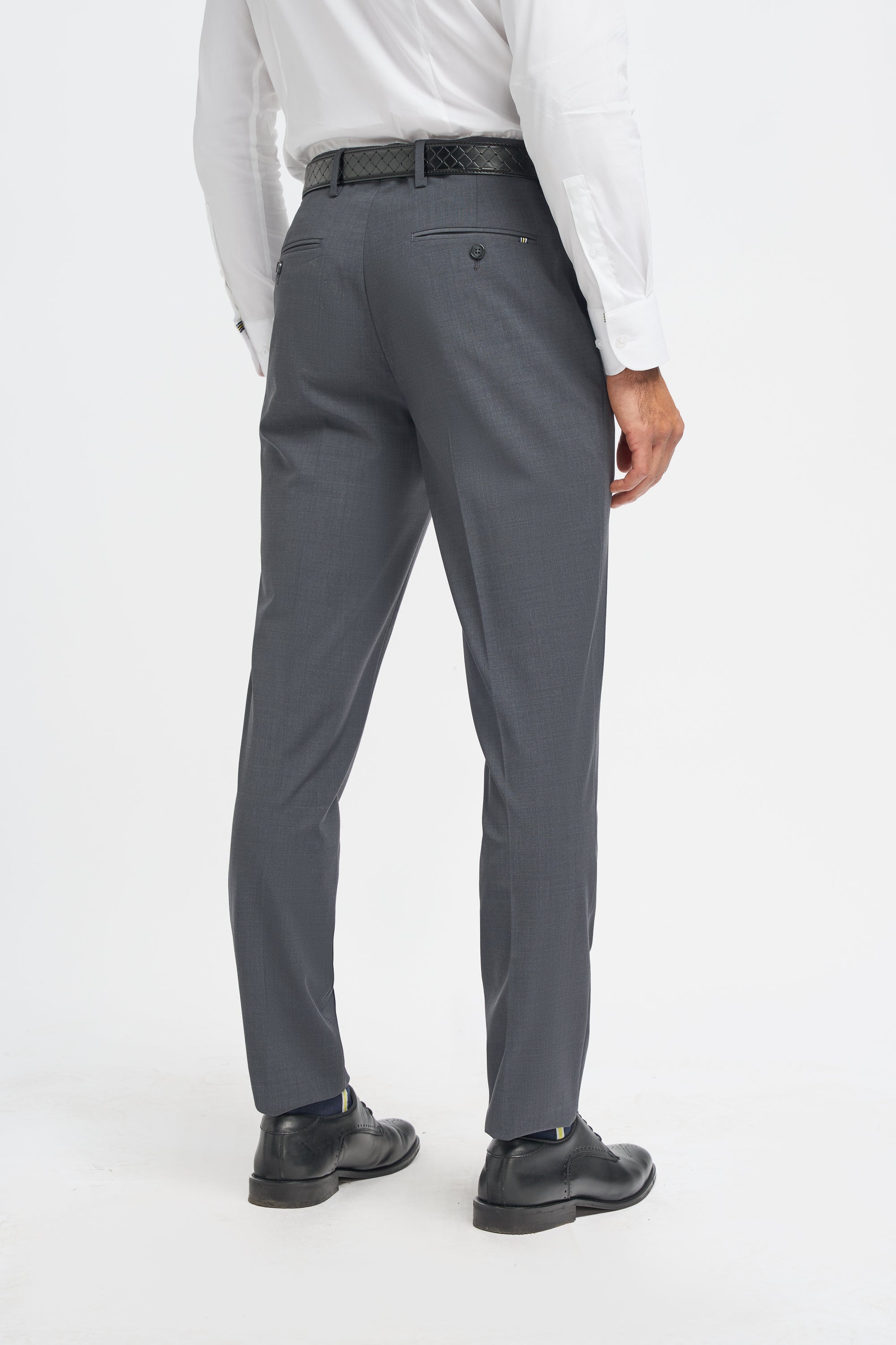 Cavani Bond Two Piece Double Breasted Suit - Charcoal