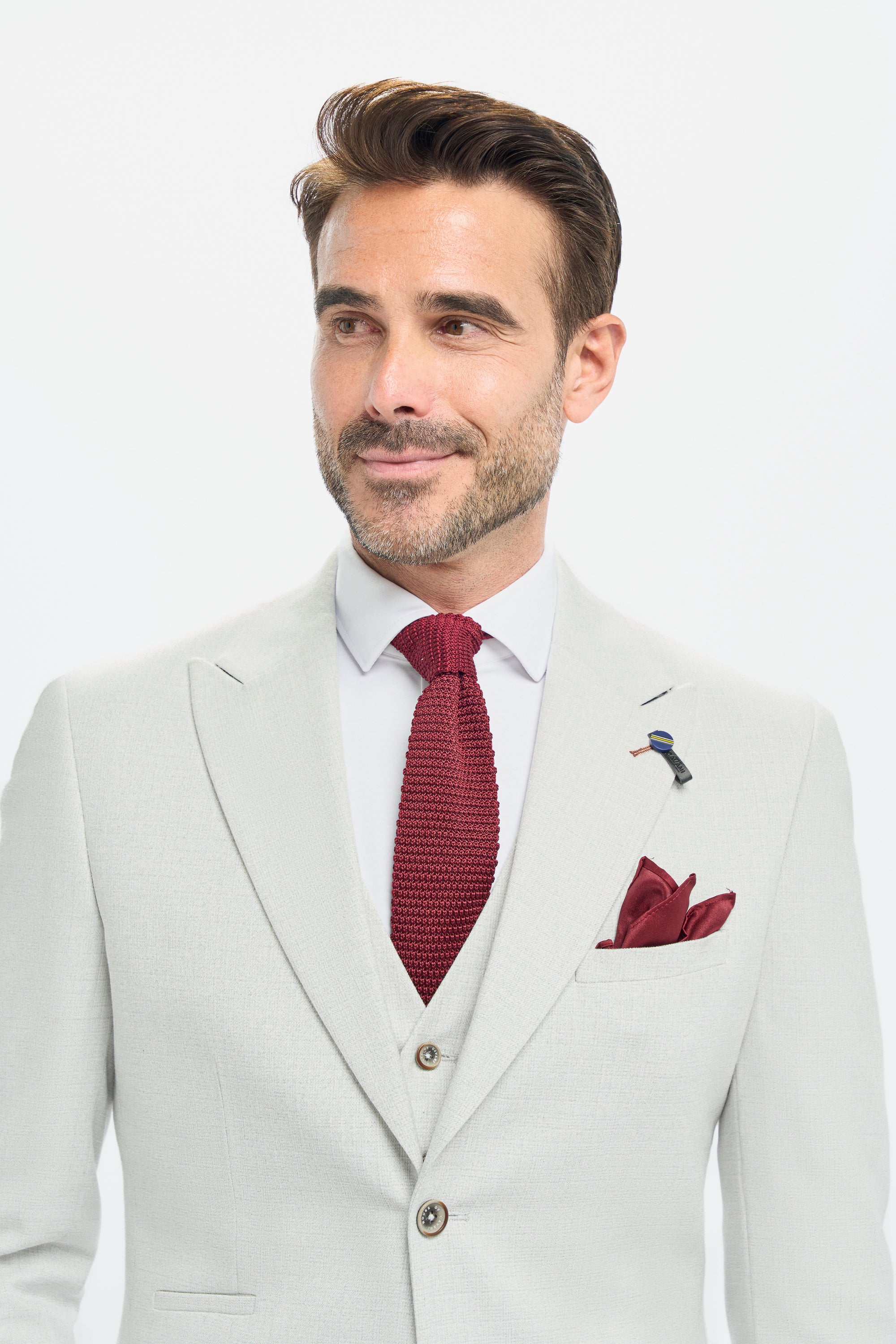 Cavani Tropez Three Piece Suit - Slate