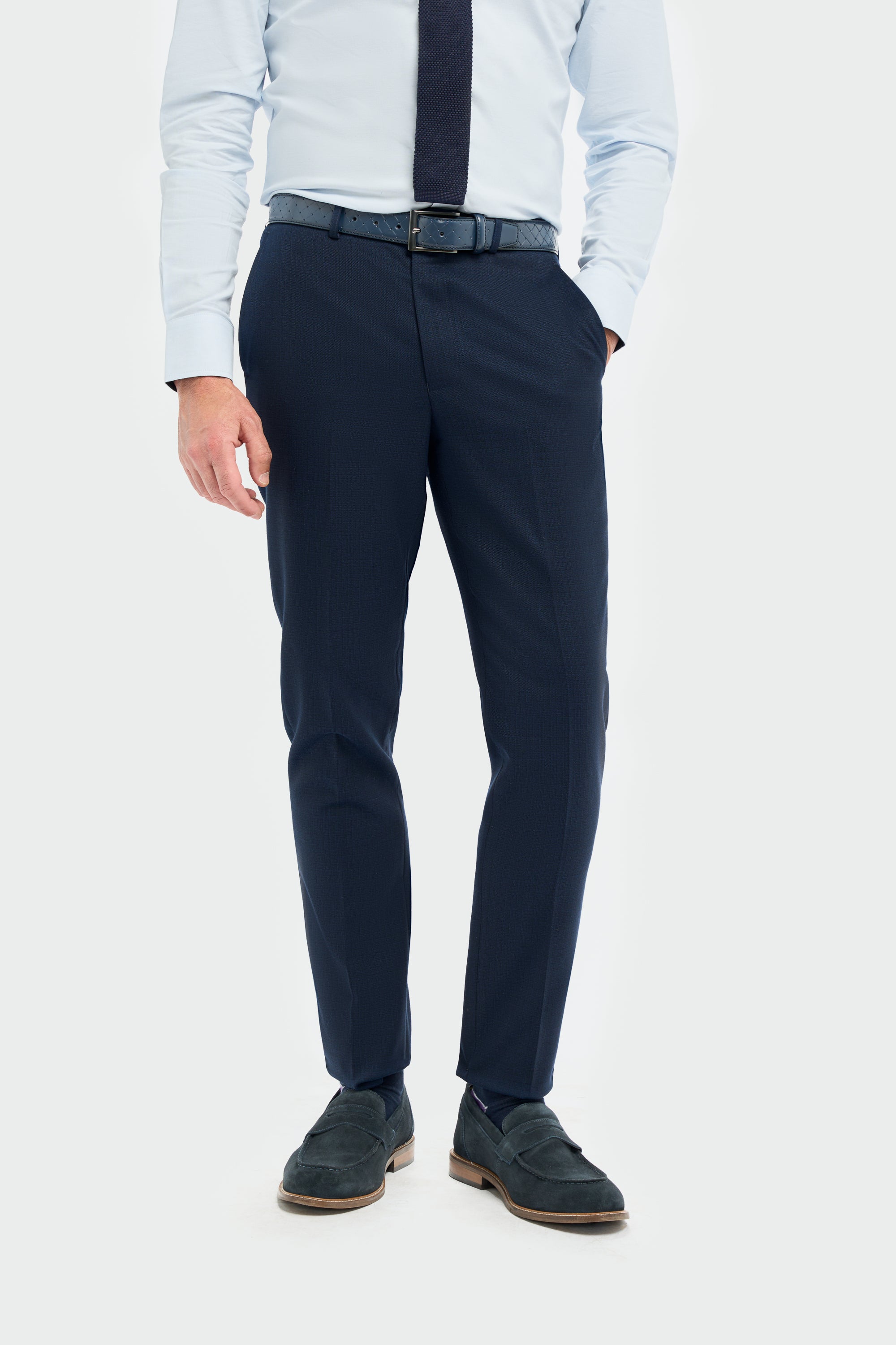 Cavani Tropez Three Piece Suit - Navy Blue