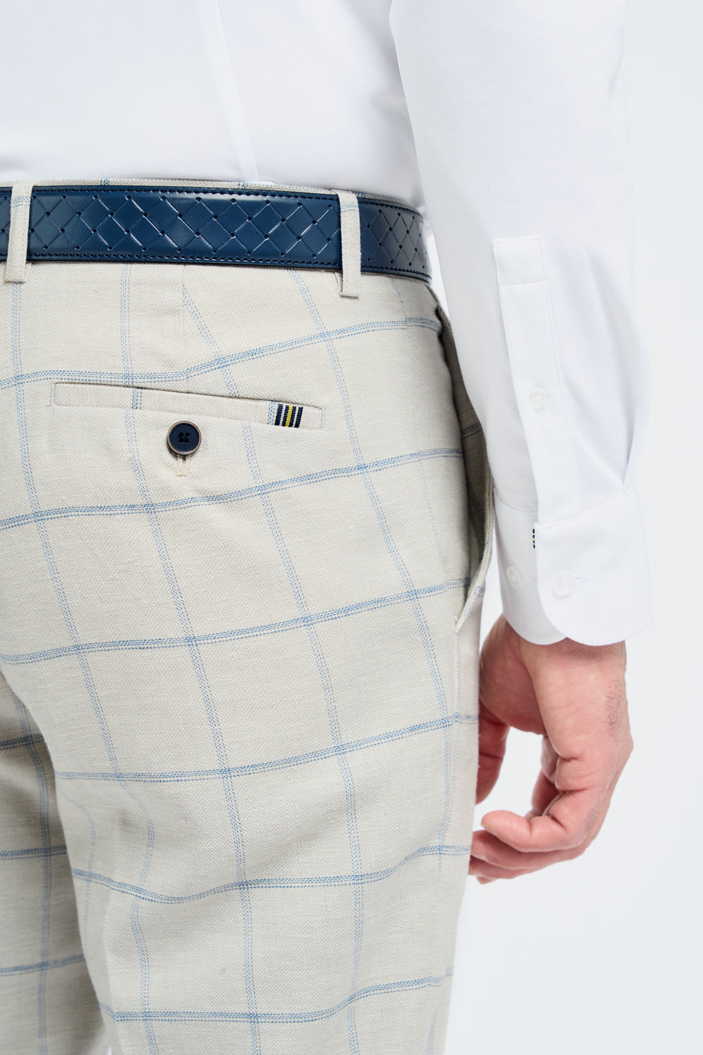 Cavani Gabriel Two Piece Checked Suit Slate