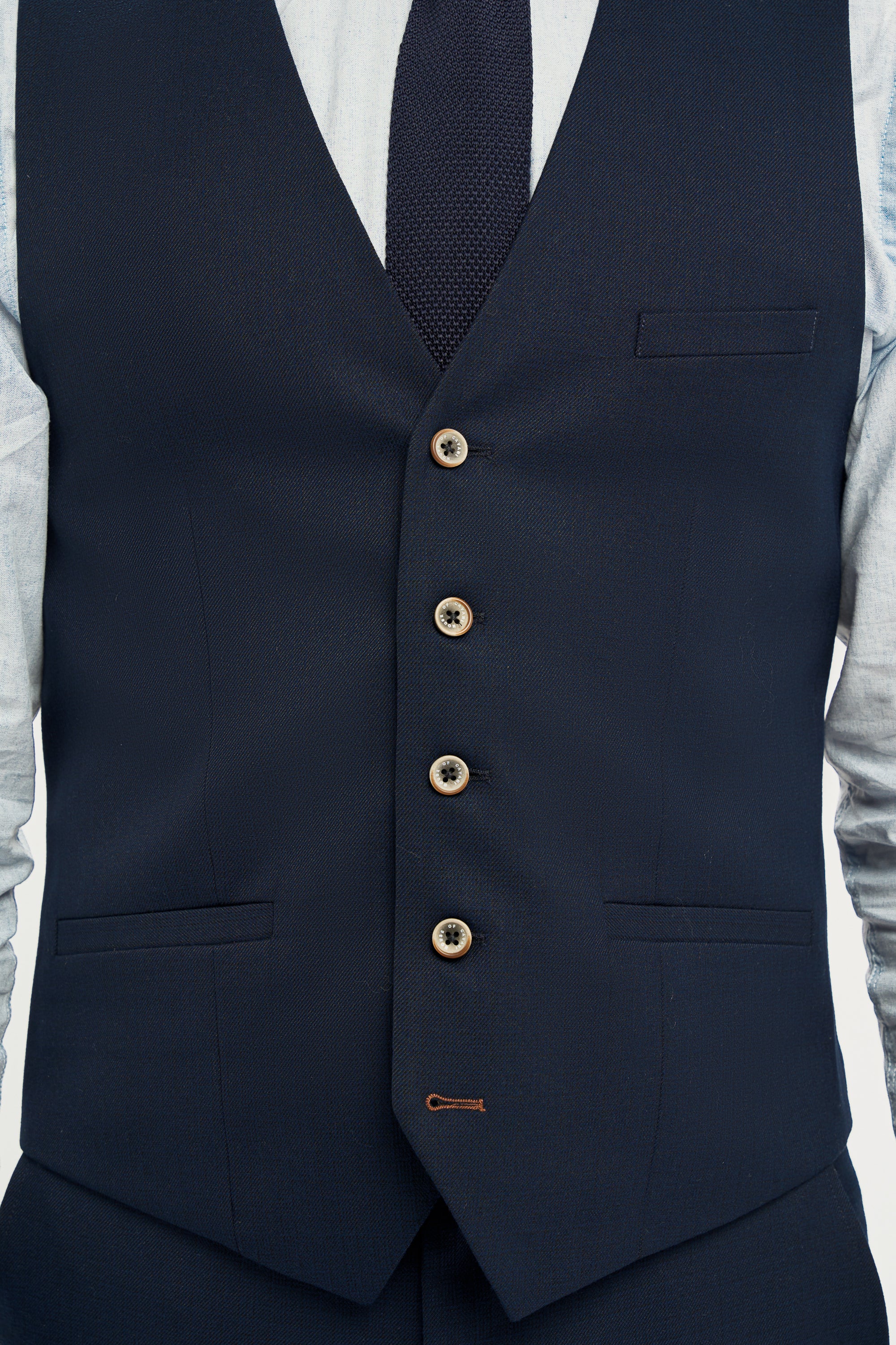 Cavani Tropez Three Piece Suit - Navy Blue