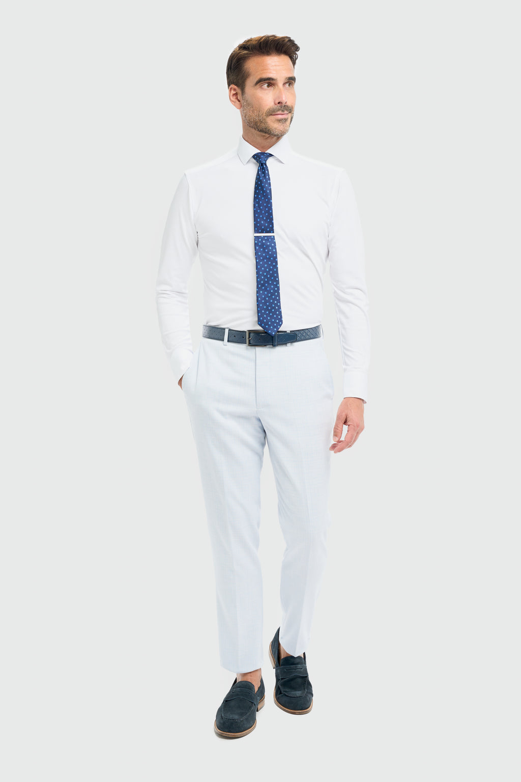 Cavani Tropez Three Piece Suit - Sky Blue