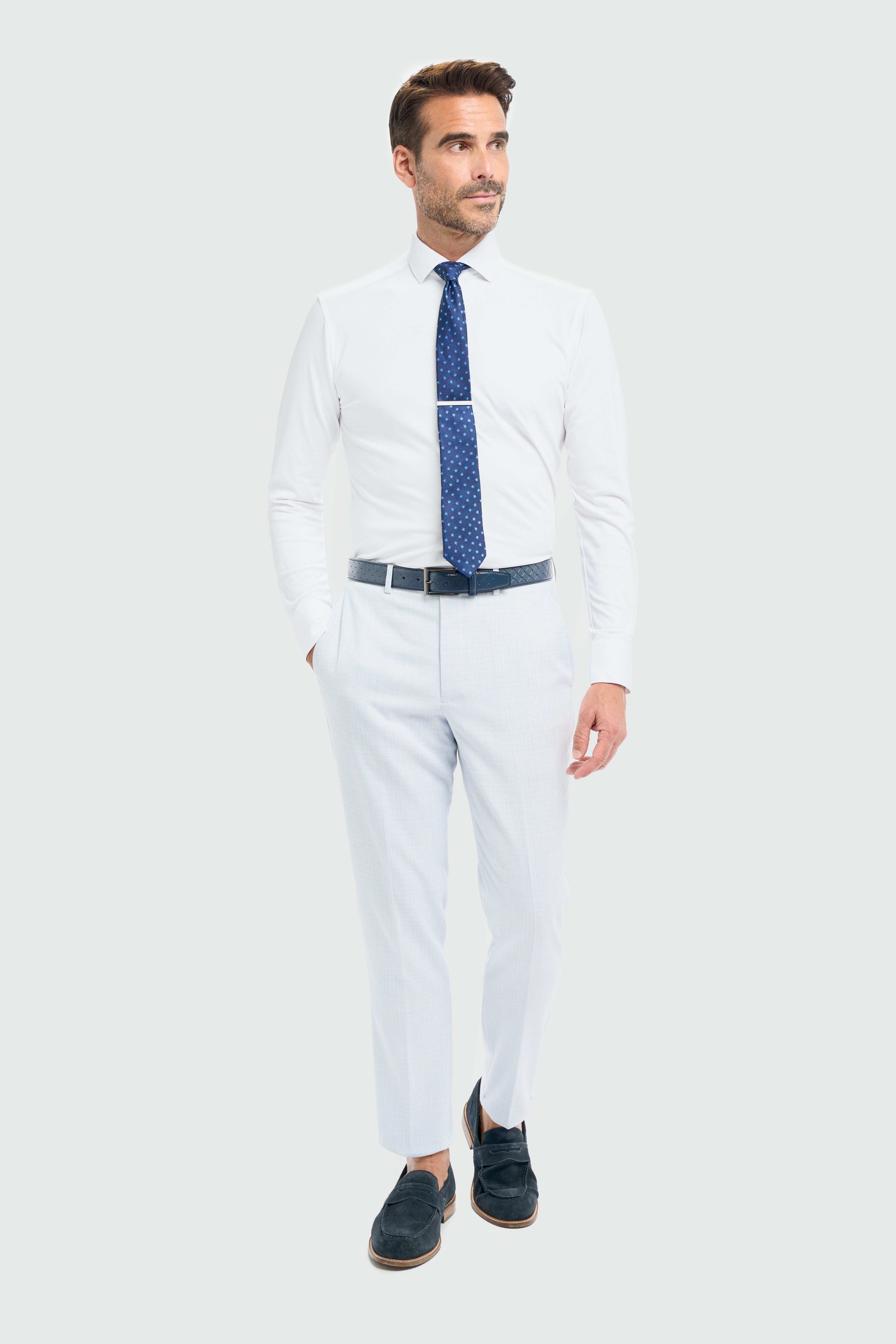 Cavani Tropez Three Piece Suit - Sky Blue