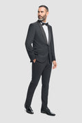 Cavani Aspen Two Piece Dinner Suit Trousers without Satin Tape - Black