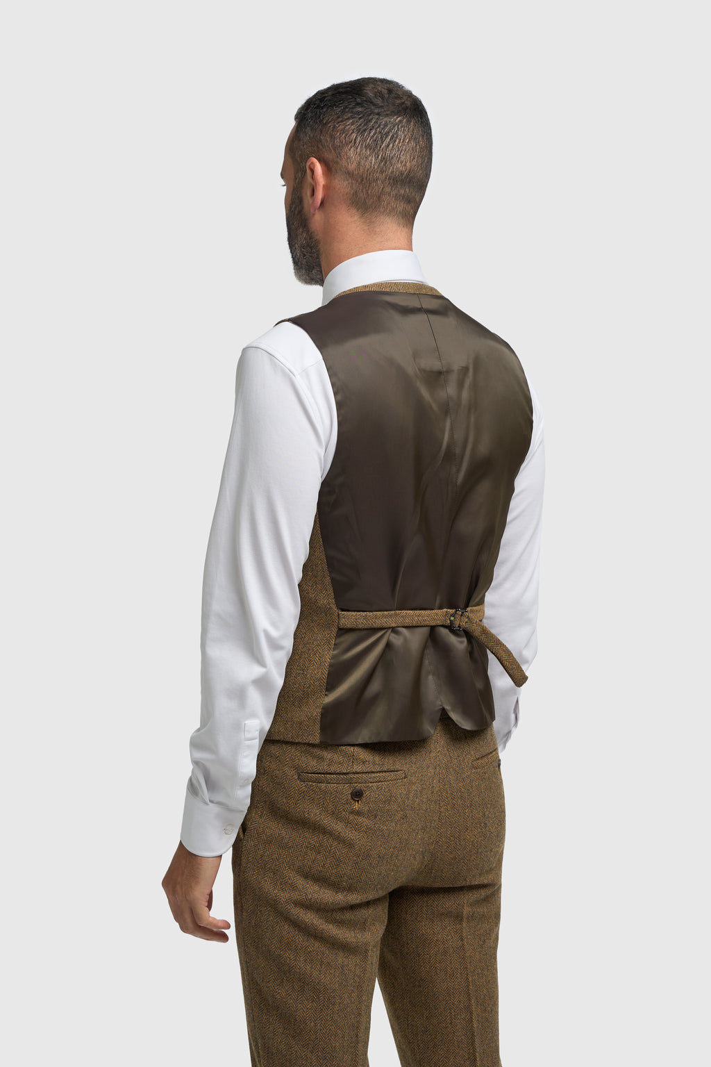 Cavani Thomas Three Piece Suit - Brown Tweed