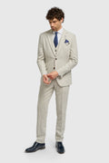 Cavani Thomas Three Piece Suit - Pearl Grey