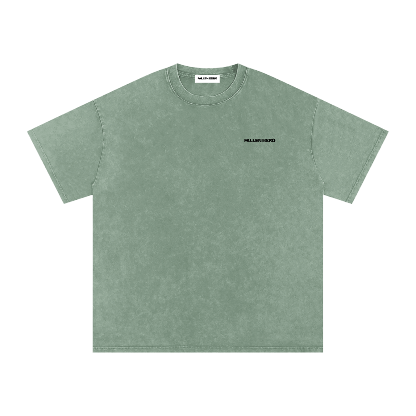 Fallen Hero Snow Washed Wings  Oversized Cotton T-Shirt (Pre Order 7-10 Working Days)