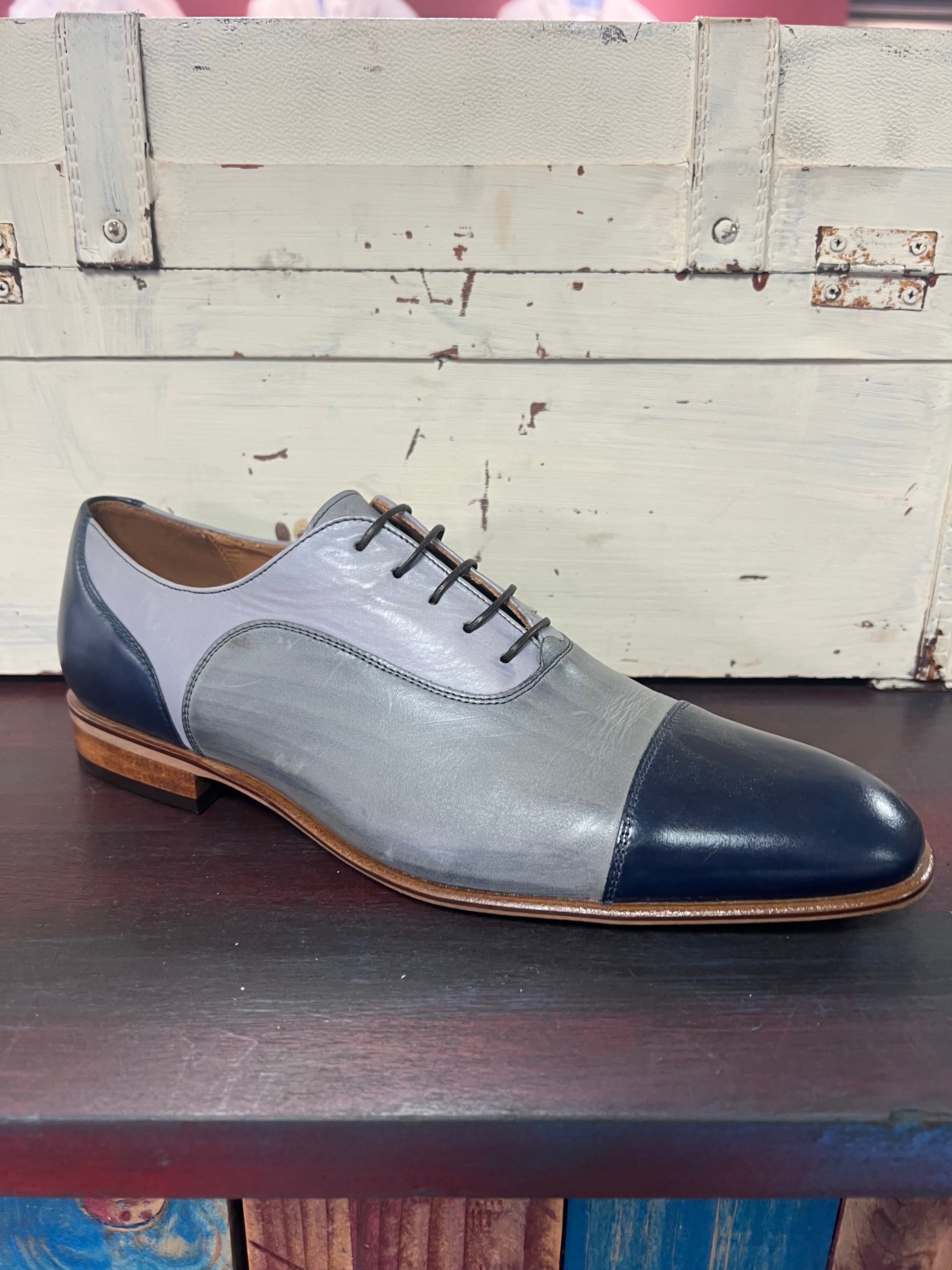 Lacuzzo Hand Painted Shoes Navy