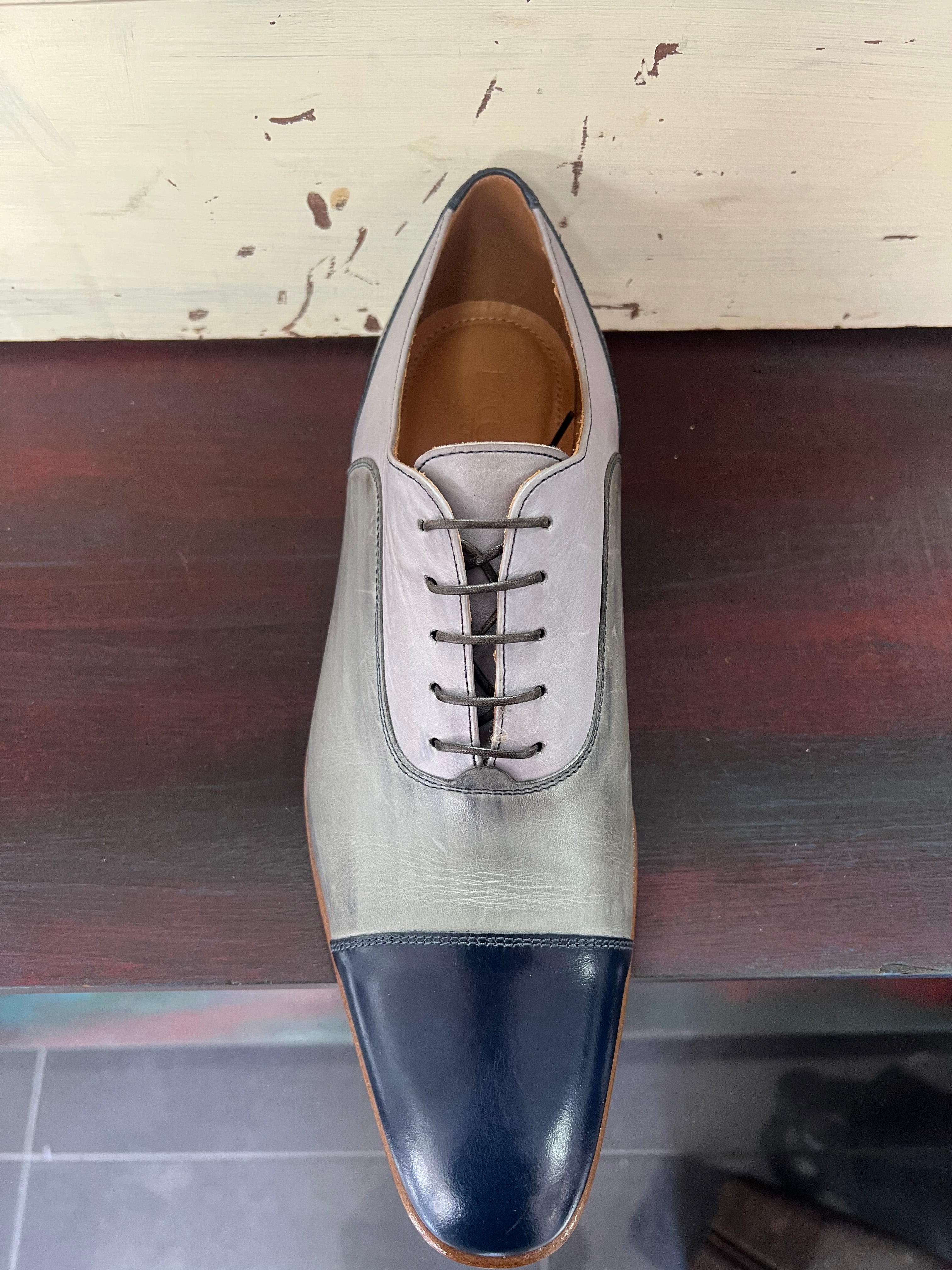 Lacuzzo Hand Painted Shoes Navy