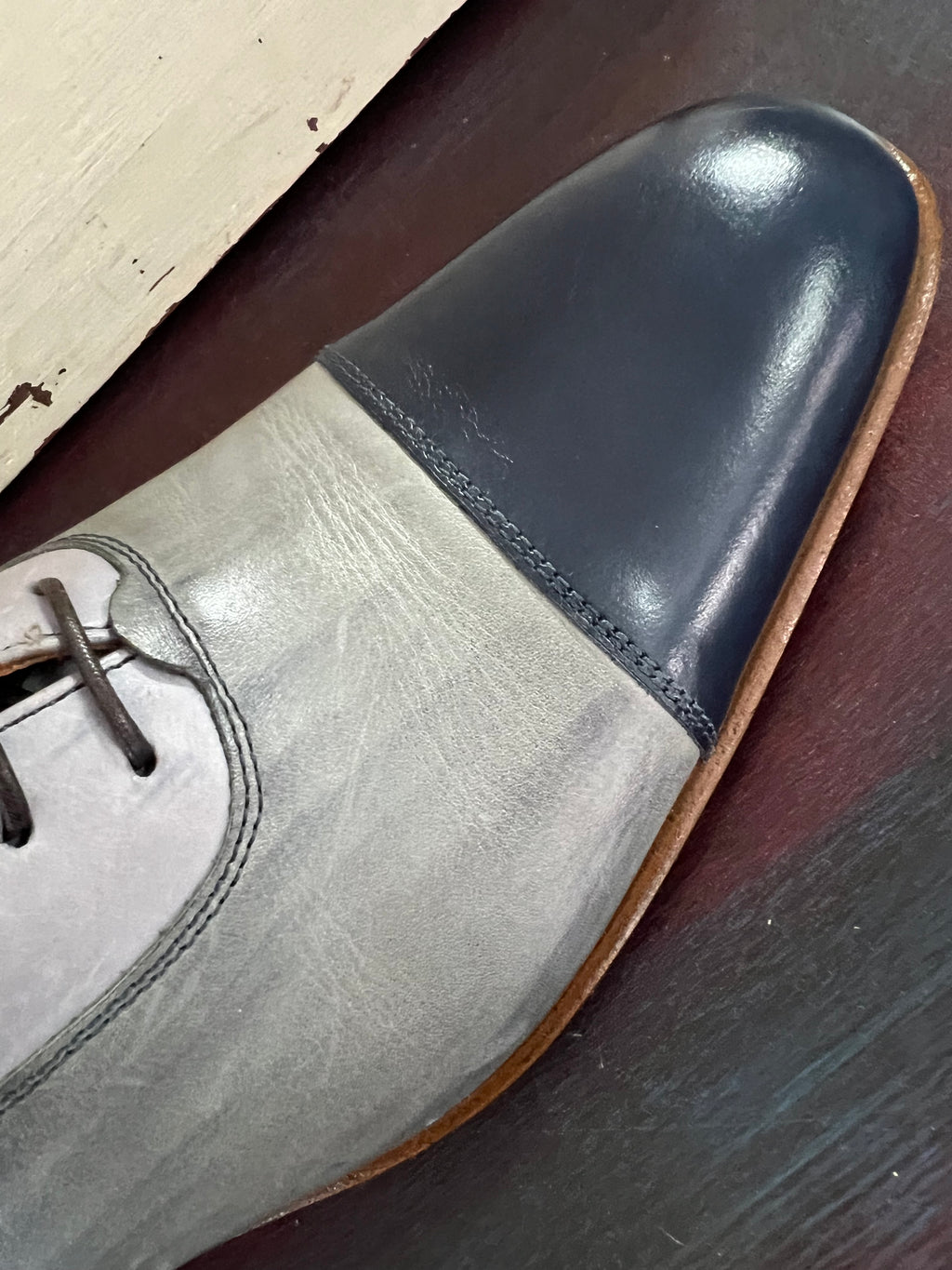 Lacuzzo Hand Painted Shoes Navy