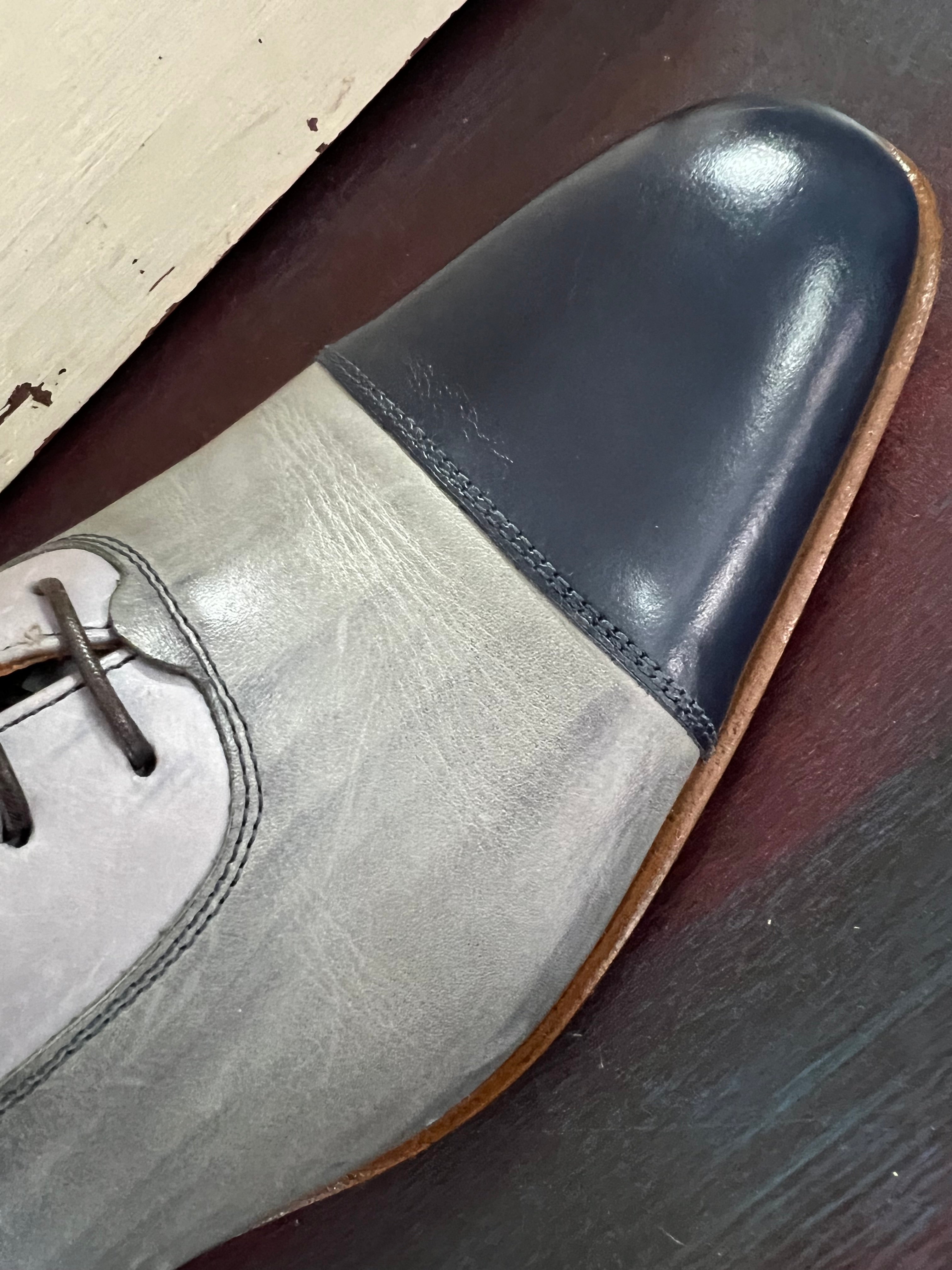 Lacuzzo Hand Painted Shoes Navy