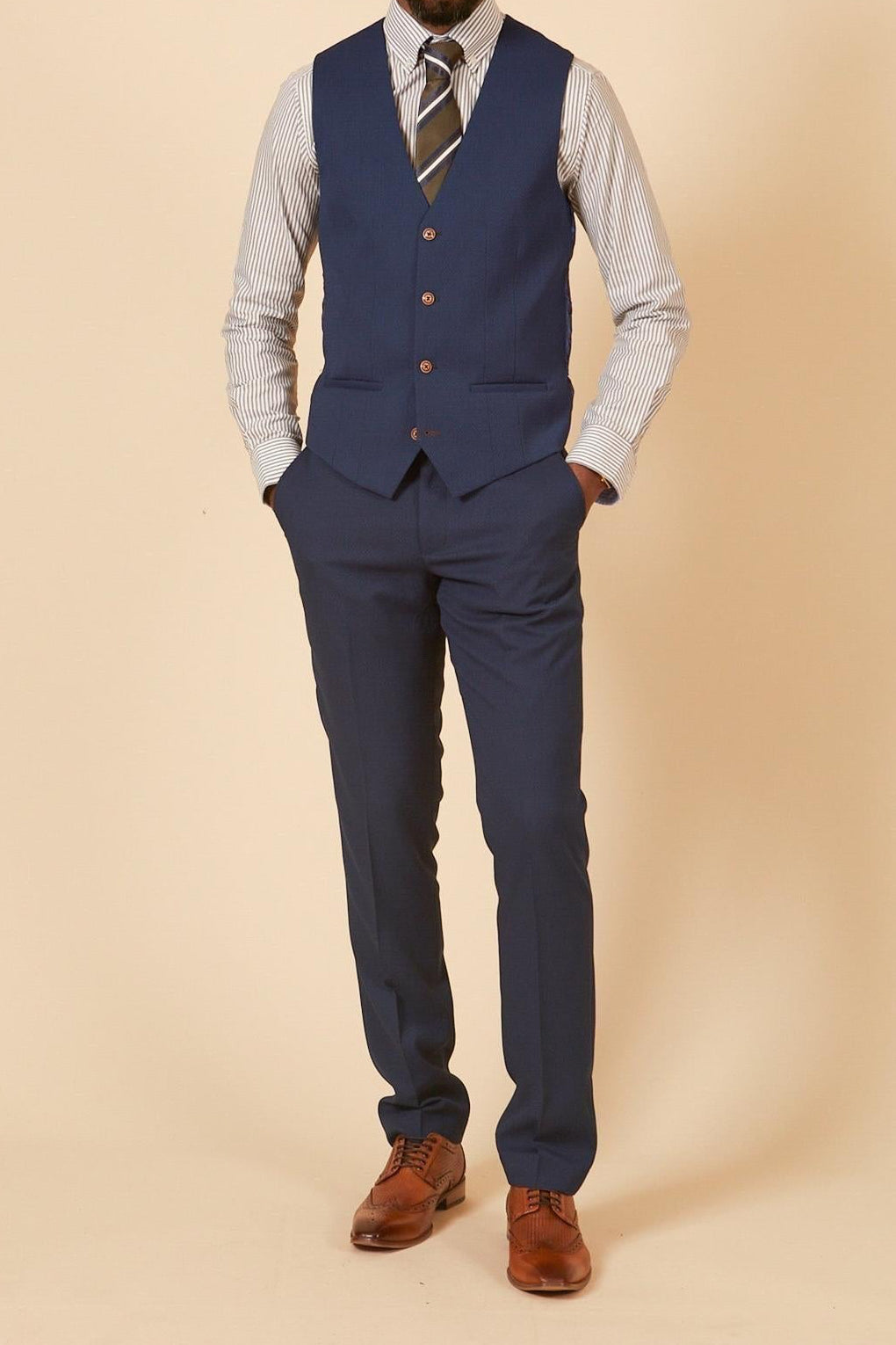 Marc Darcy Max Waistcoat - Royal Blue