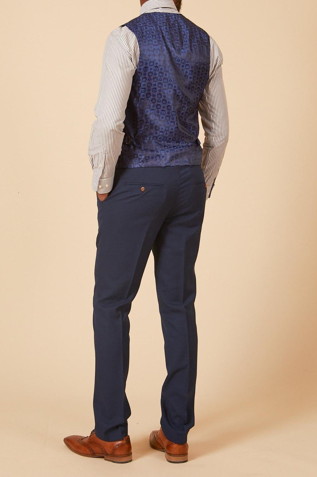 Marc Darcy Max Three Piece Suit - Royal Blue