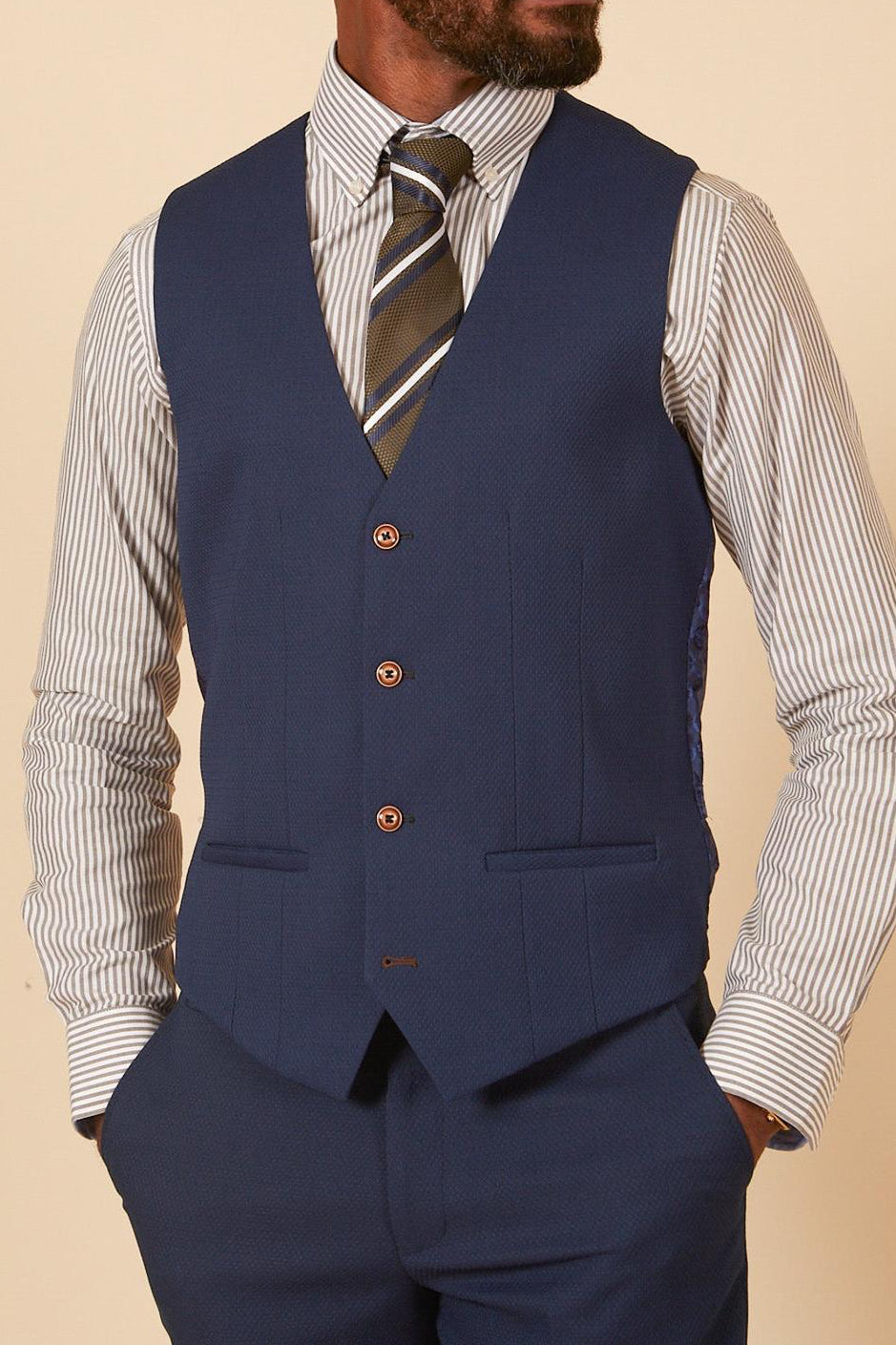 Marc Darcy Max Waistcoat - Royal Blue