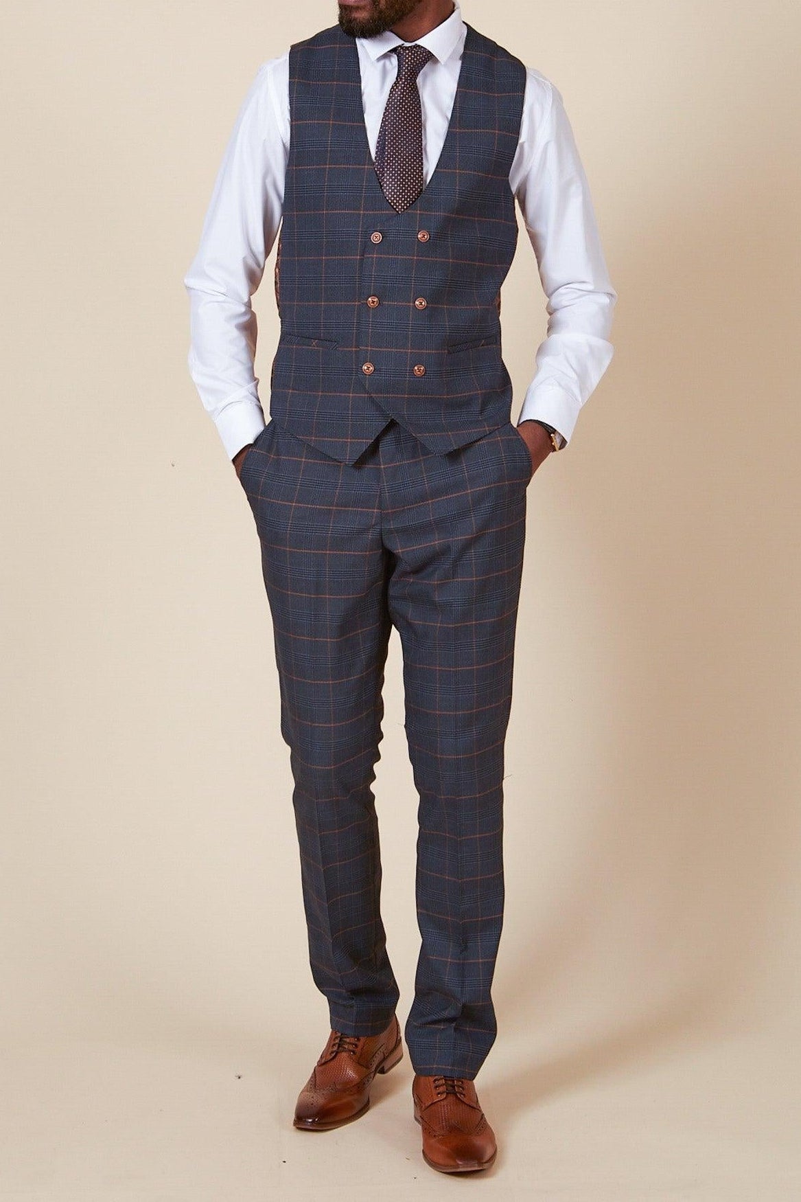 Marc Darcy Jenson Waistcoat - Marin