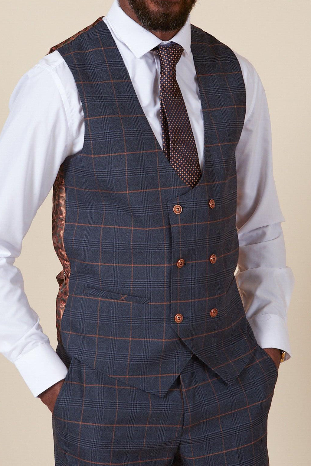 Marc Darcy Jenson Waistcoat - Marin