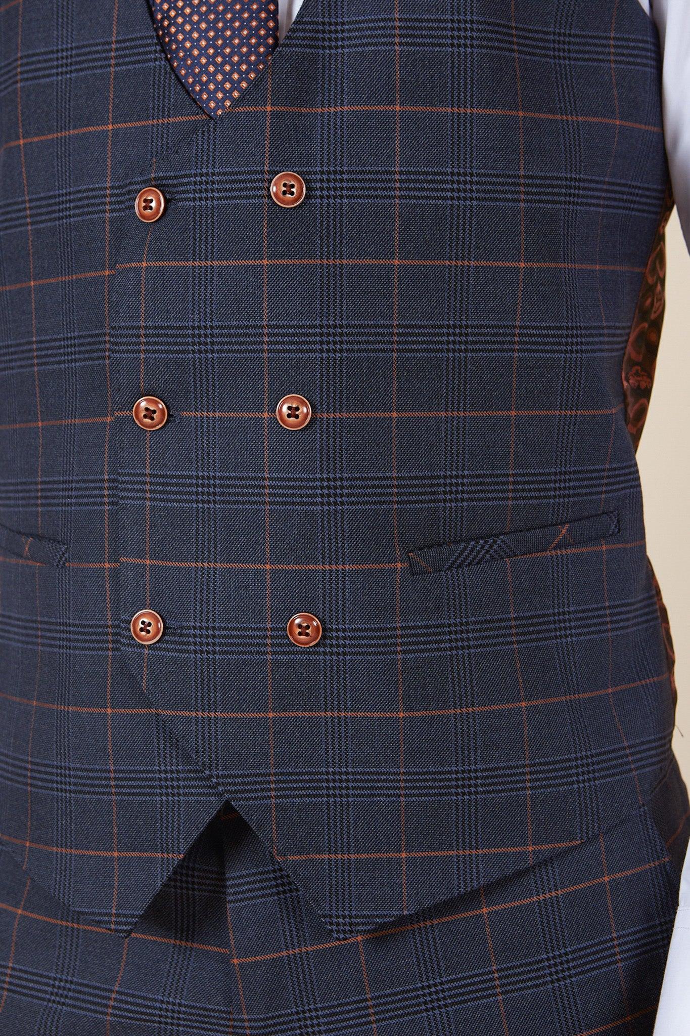 Marc Darcy Jenson Waistcoat - Marin