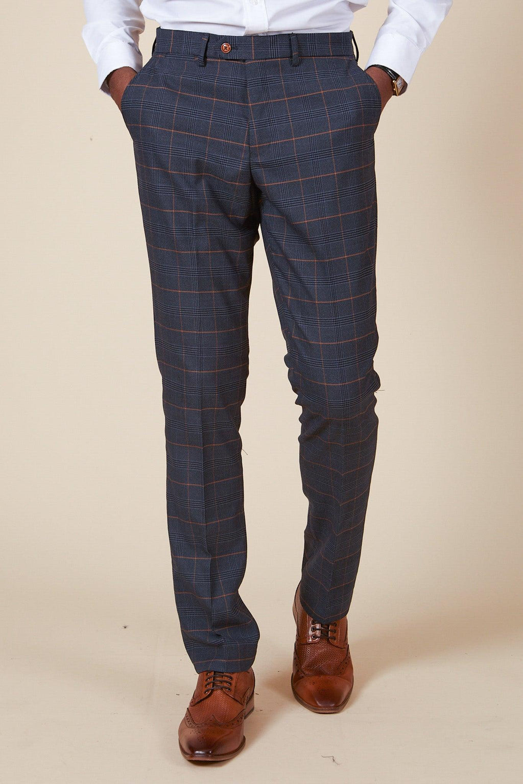 Marc Darcy Jenson Three Piece Suit - Marine
