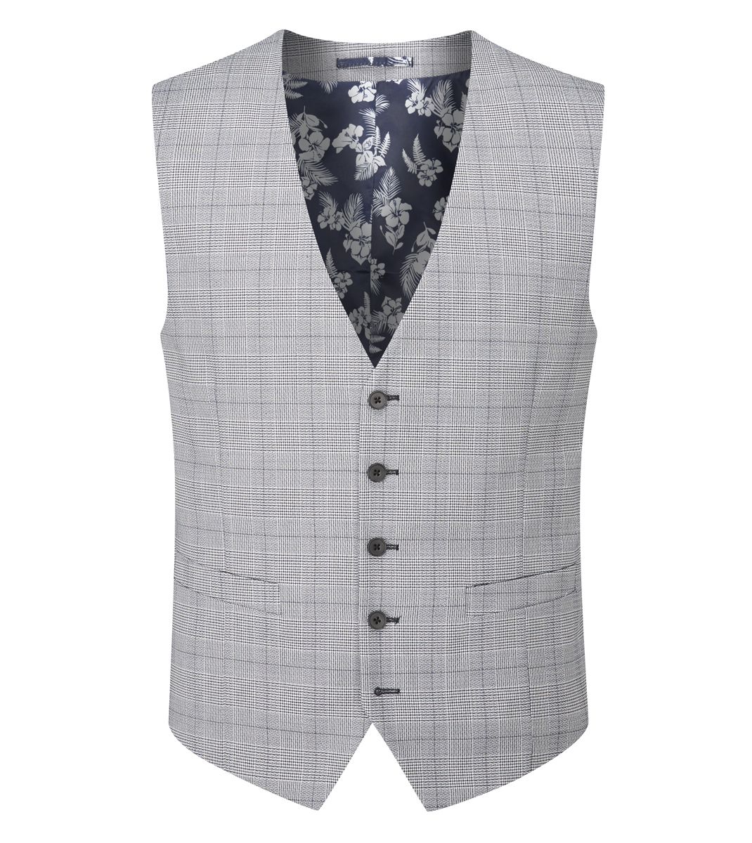 Skopes Anello Single Breasted Waistcoat - Grey