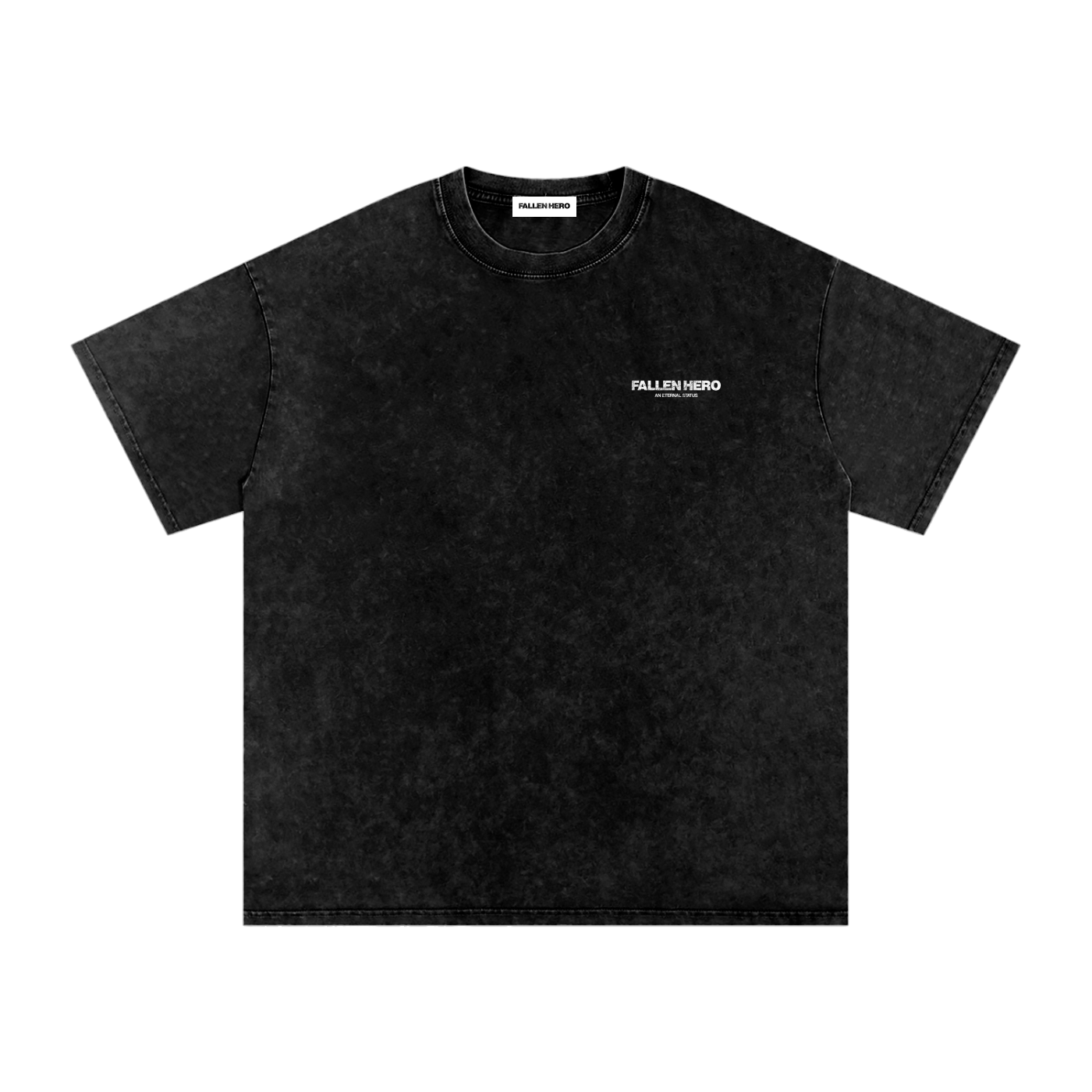 Fallen Hero Icarus Wings Washed Oversized Cotton T-Shirt