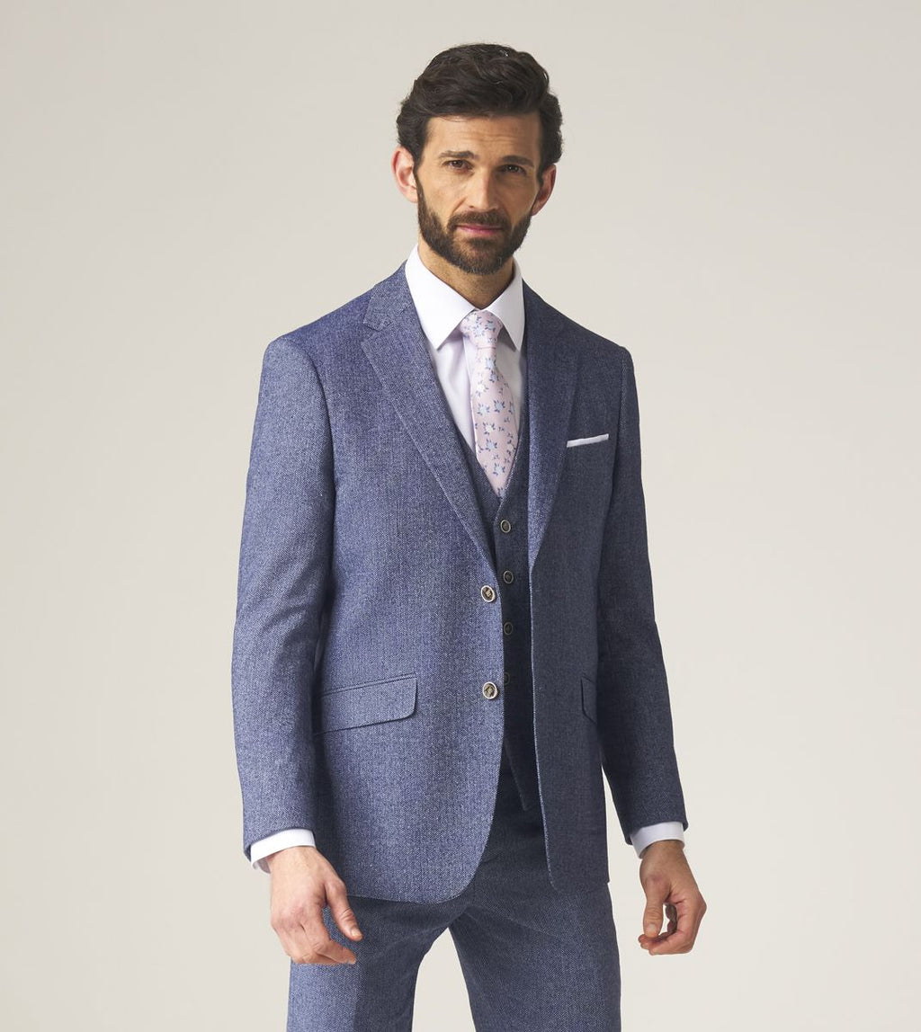 Skopes Jude Single Breasted Blazer Tailored Fit - Blue