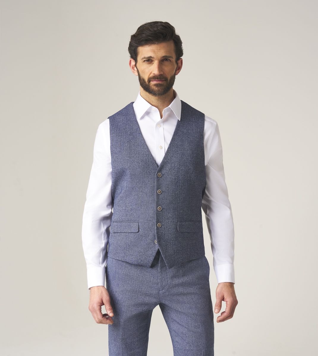 Skopes Jude Three Piece Suit Tailored Fit - Blue