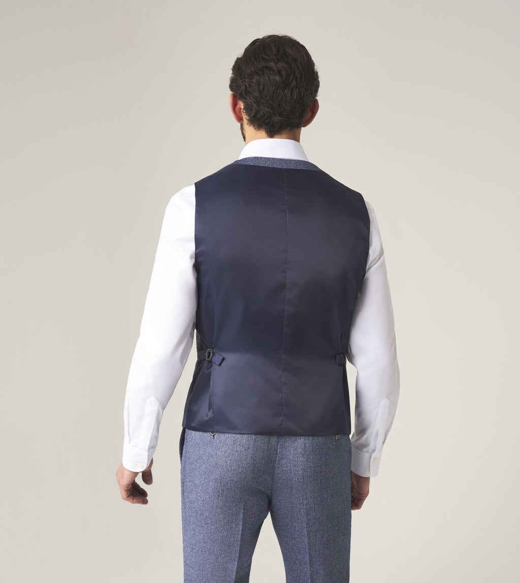 Skopes Jude Single Breasted Waistcoat - Blue