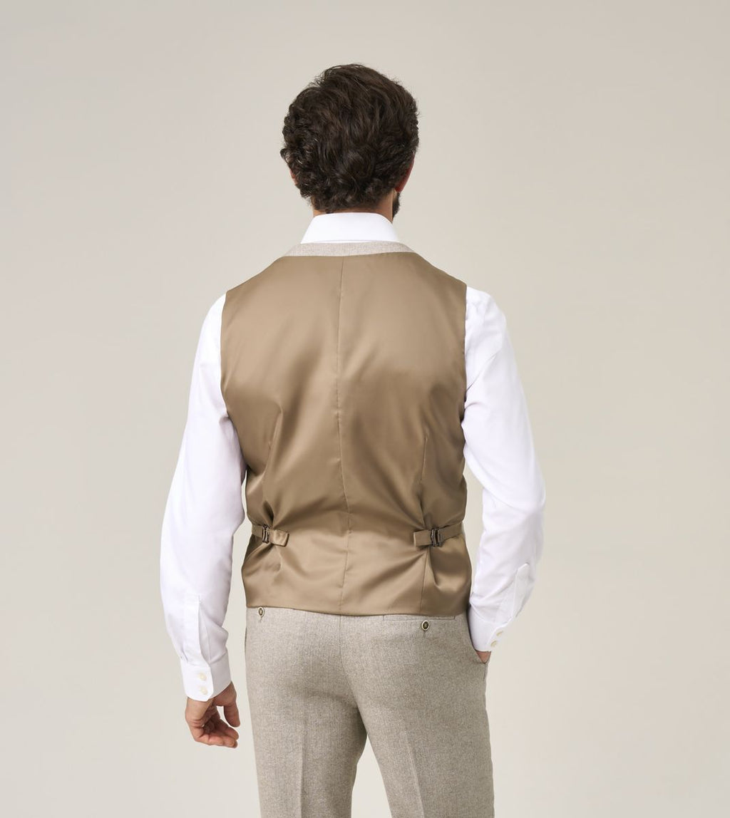 Skopes Jude Three Piece Suit Tailored Fit - Stone