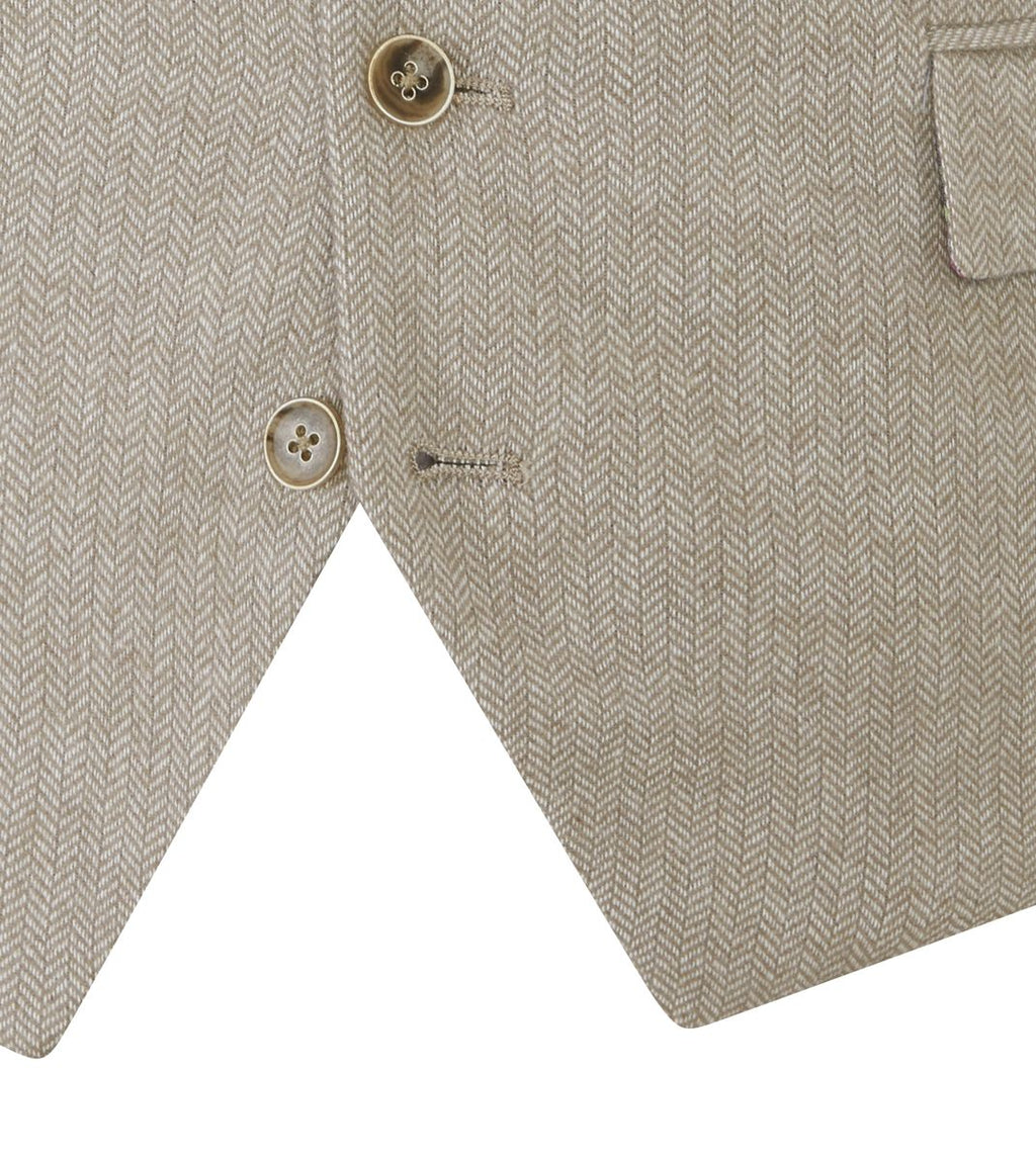 Skopes Jude Three Piece Suit Tailored Fit - Stone