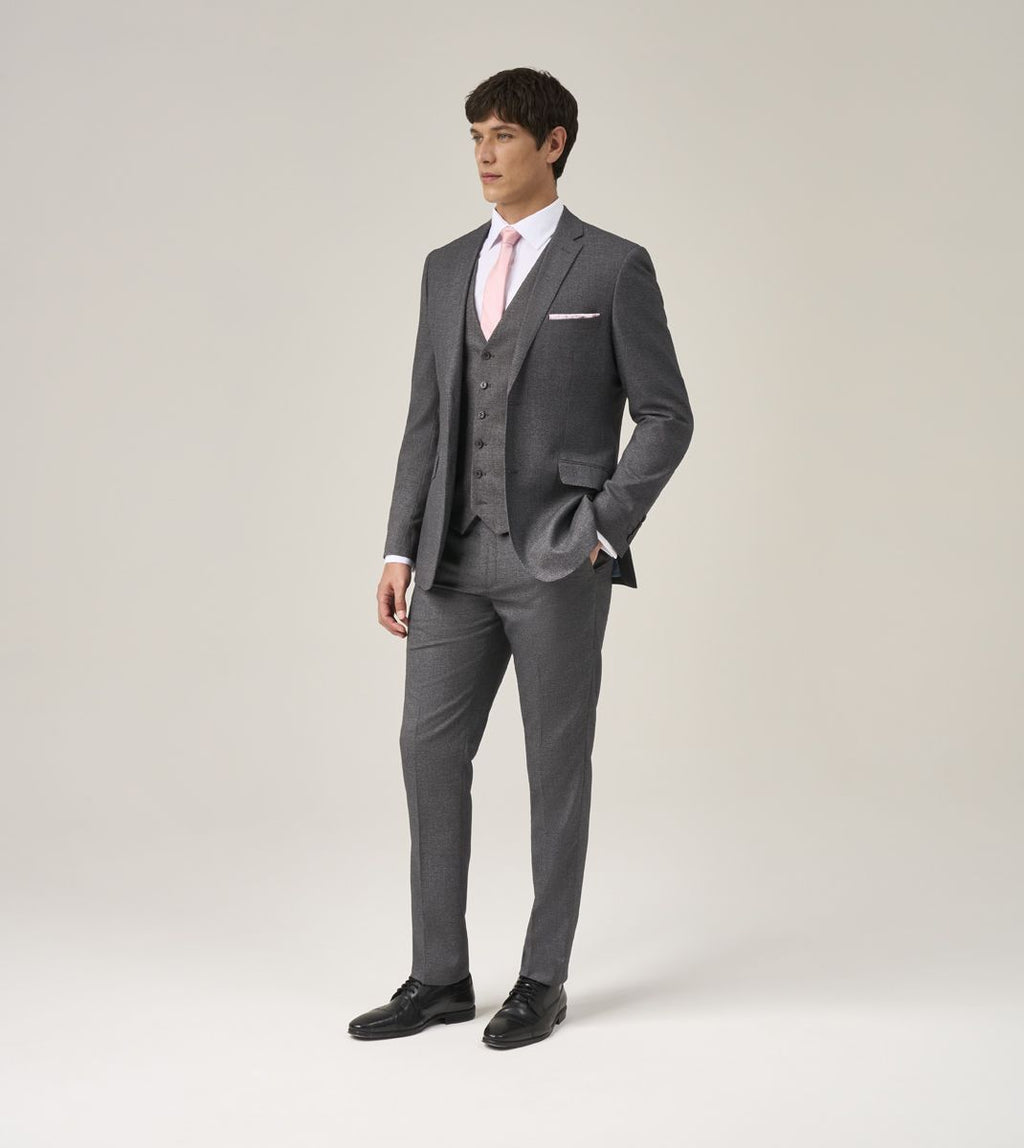 Skopes Harcourt Three Piece Suit Tailored Fit - Grey