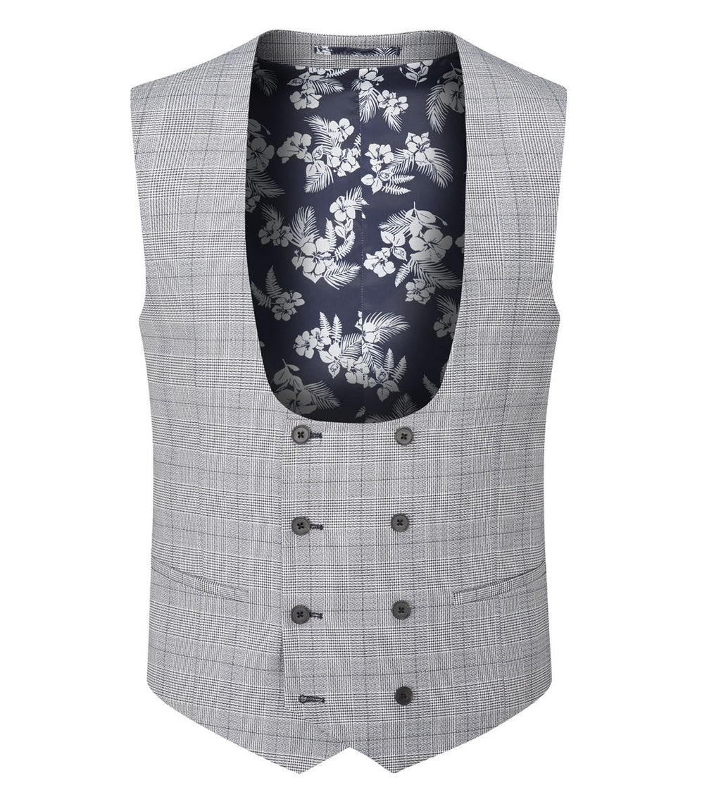 Skopes Anello Double Breasted Waistcoat - Grey