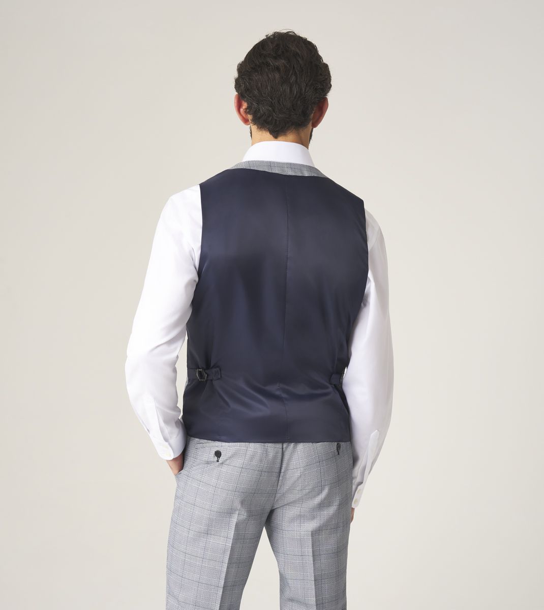 Skopes Anello Three Piece Suit With Double Breasted Waistcoat - Grey