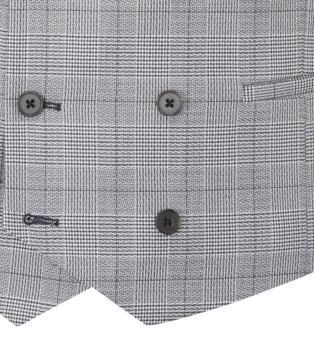Skopes Anello Three Piece Suit With Double Breasted Waistcoat - Grey
